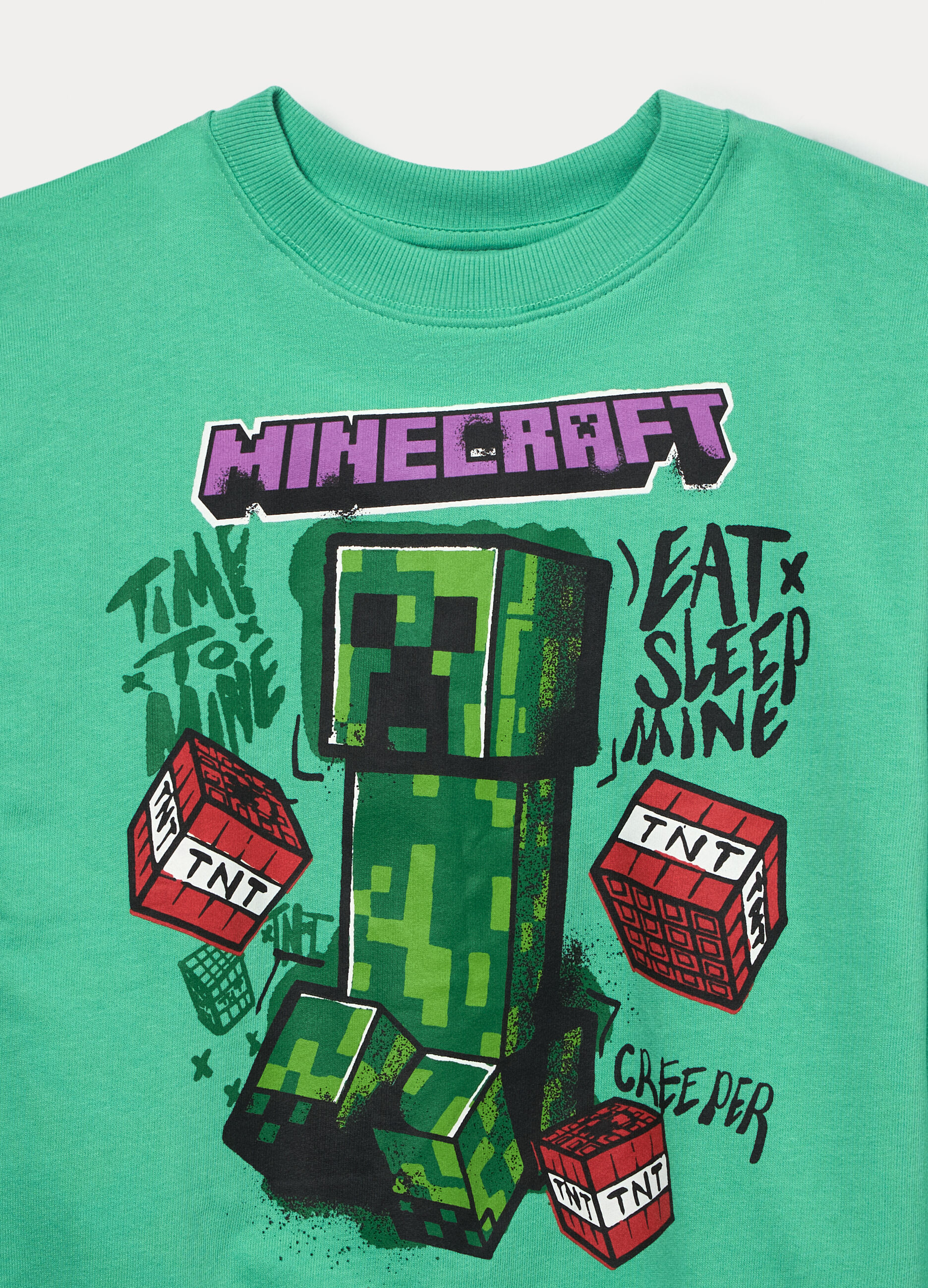 Felpa Minecraft in french terry di puro cotone bambino_2