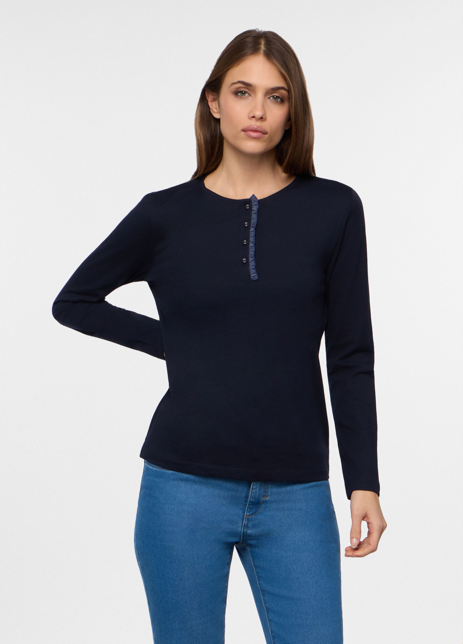 T-shirt girocollo donna_0