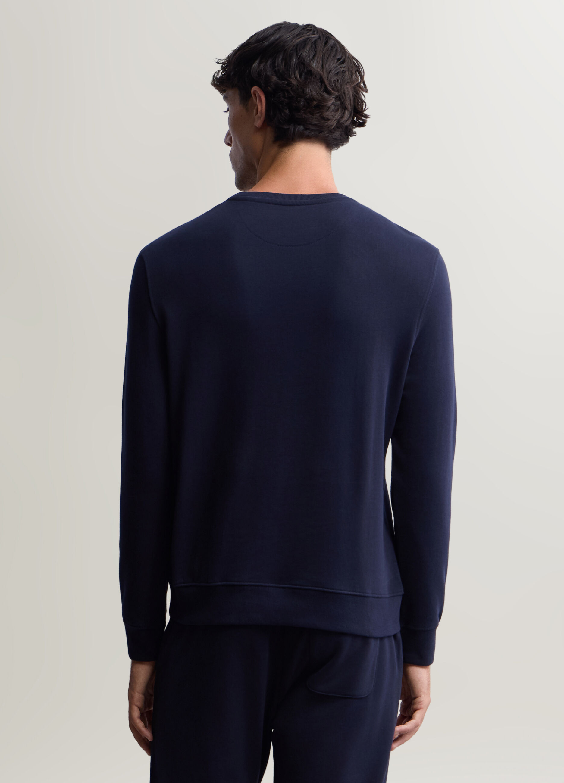 Felpa girocollo in cotone uomo_1