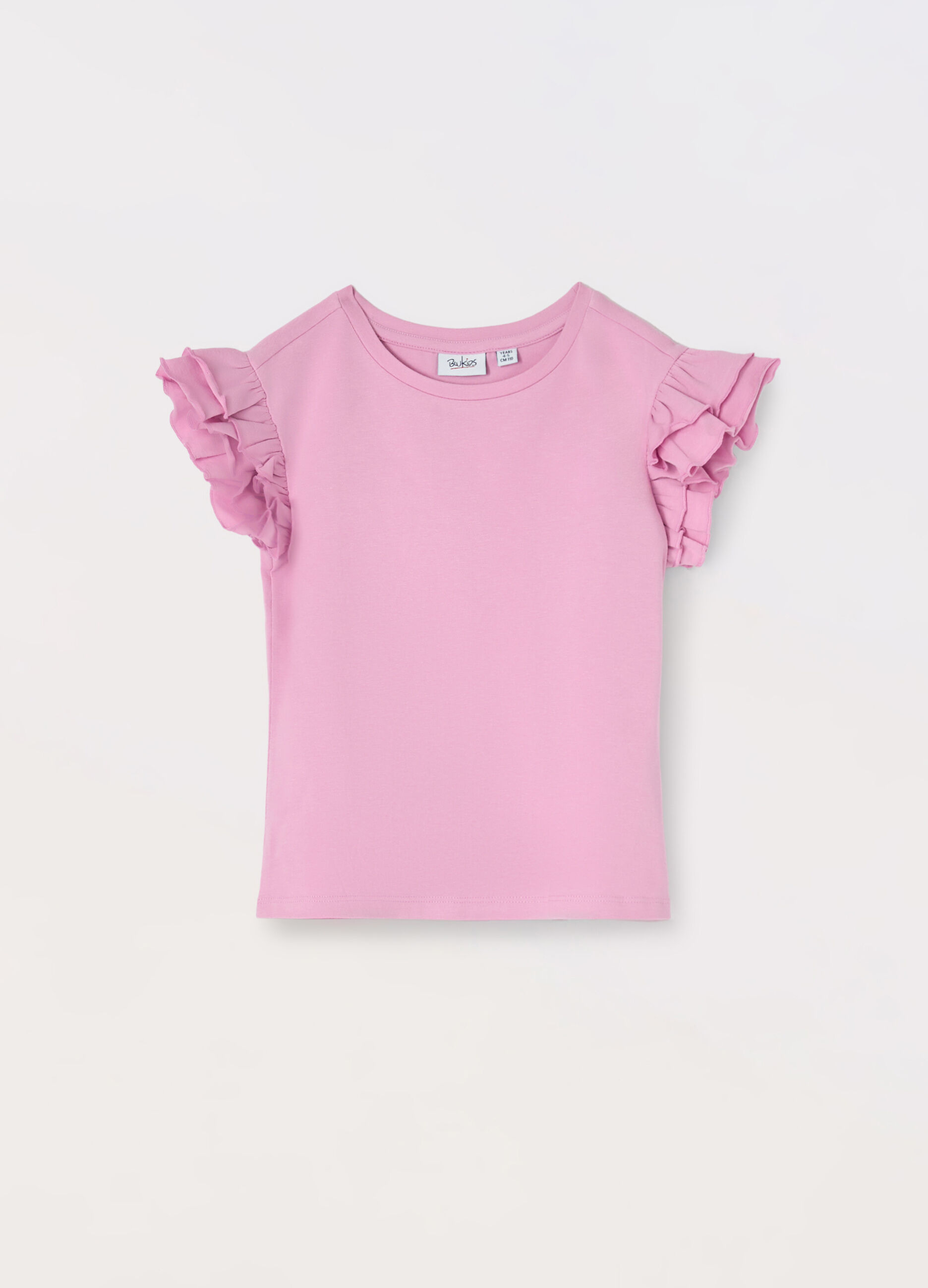 T-shirt in cotone stretch bambina_0