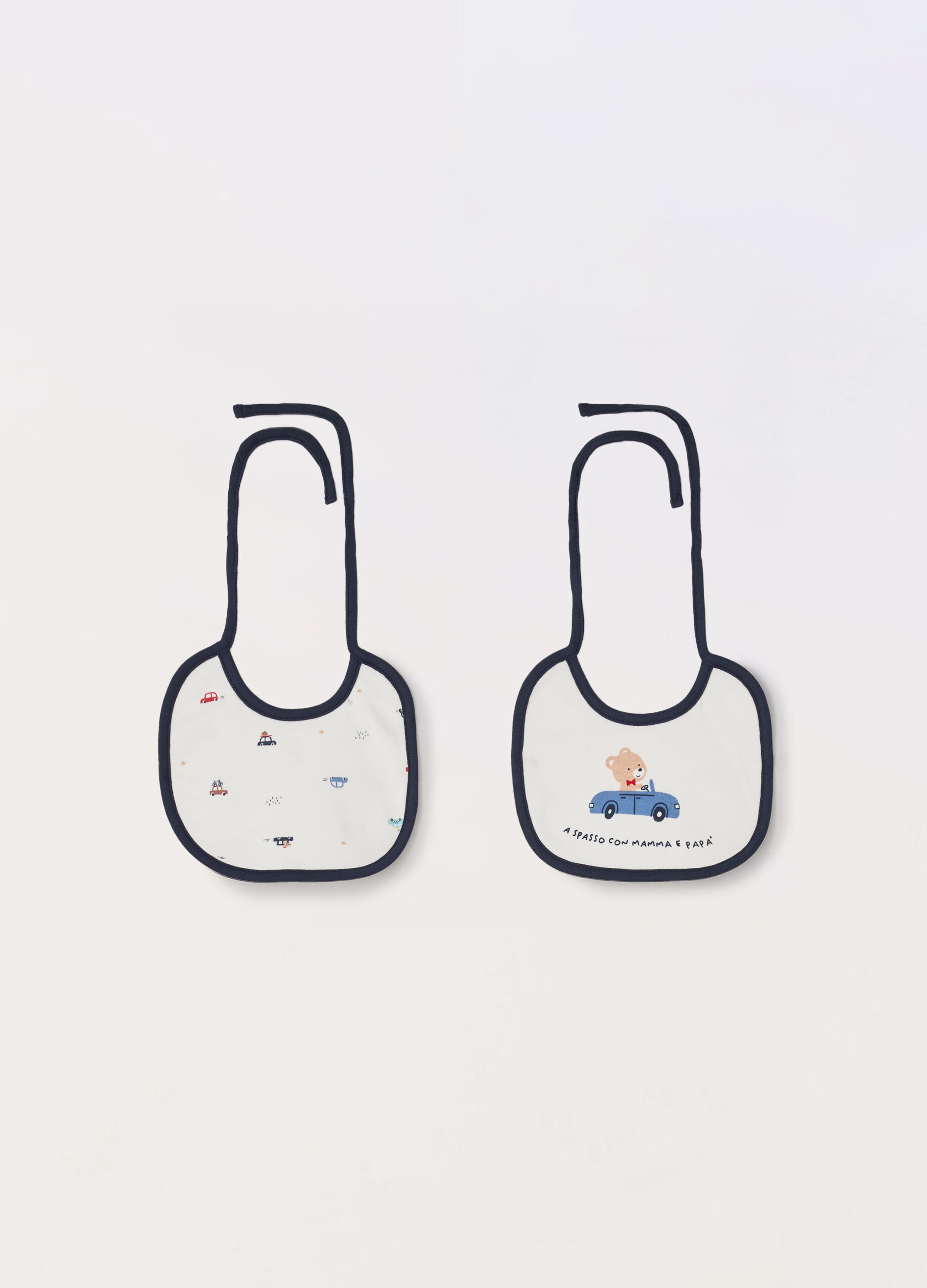 Pack 2 bavaglini in puro cotone neonato_0