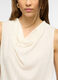 Canotta fitted con collo arricciato donna_2