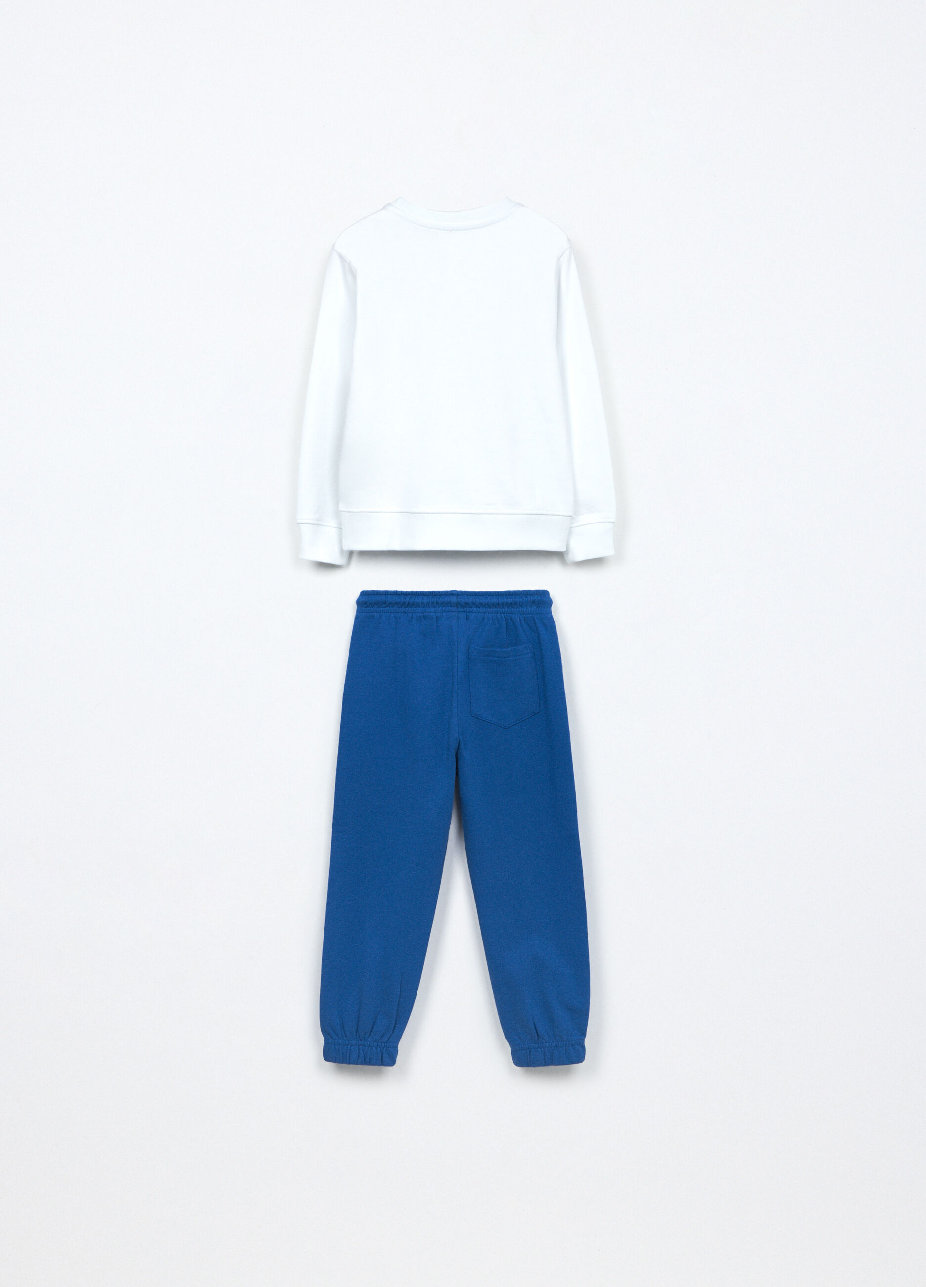 Jogging set in french terry di puro cotone bambino_1