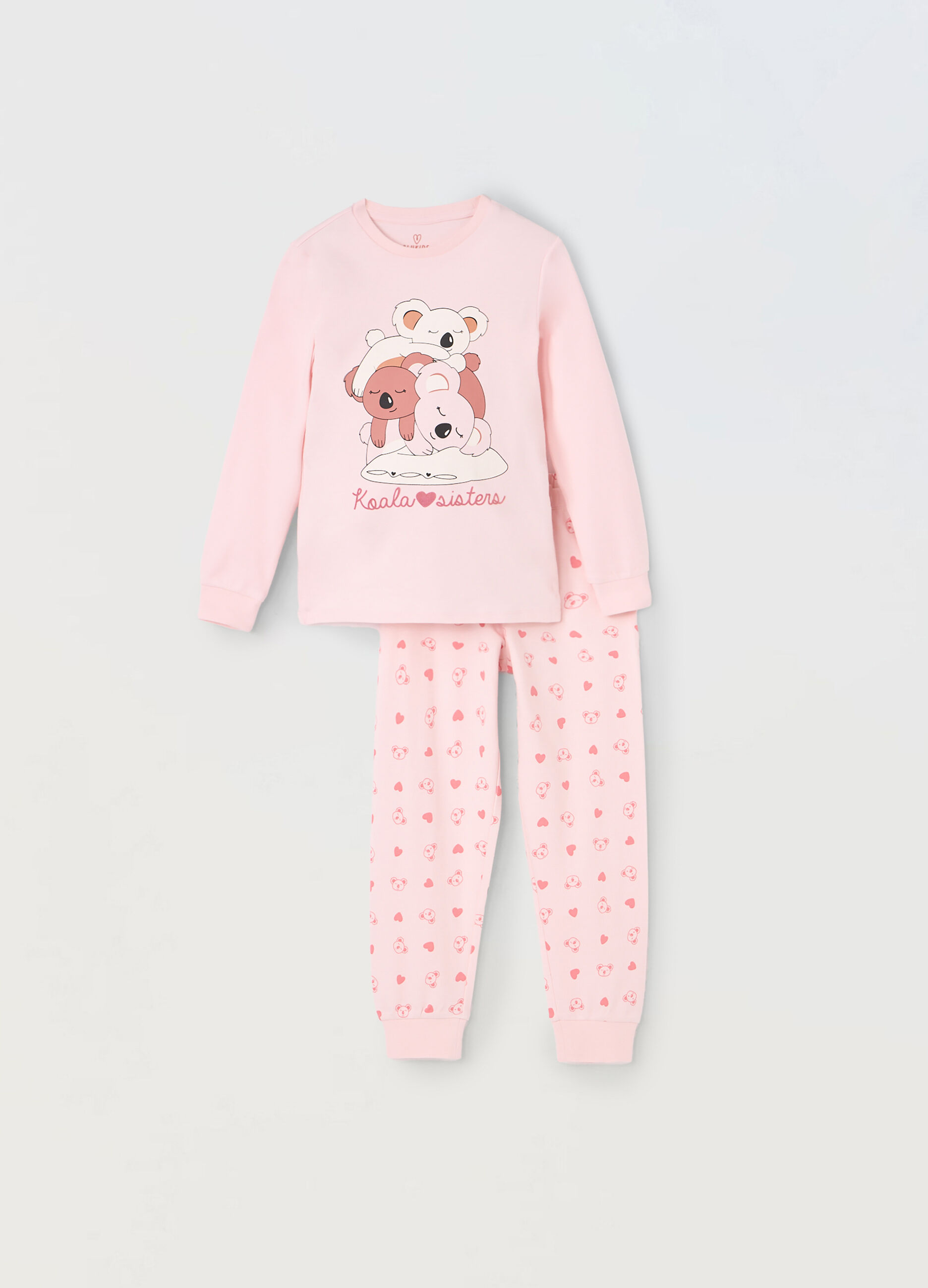 Set pigiama in puro cotone bambina_0