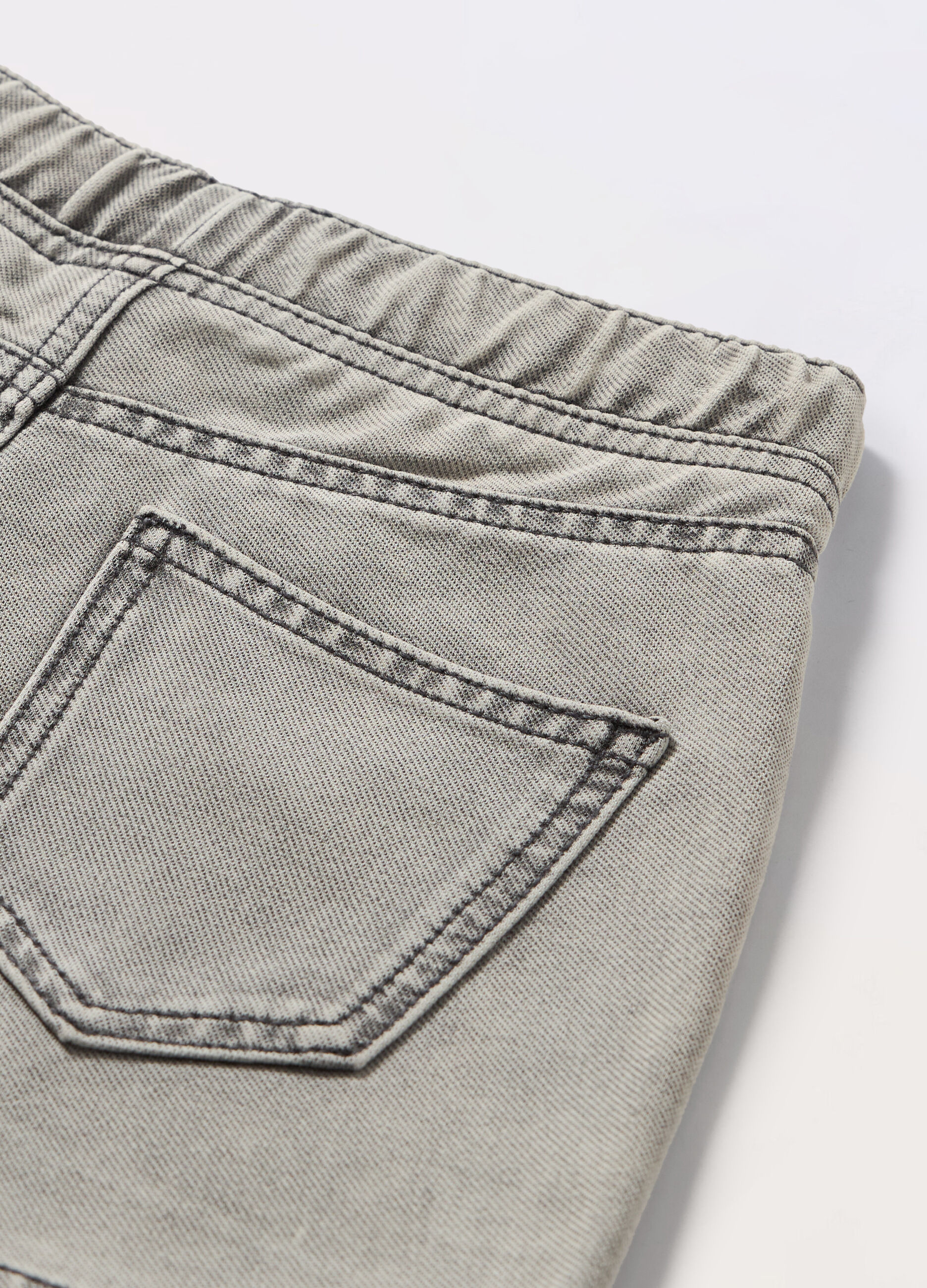 Shorts in stretch denim ragazza_1