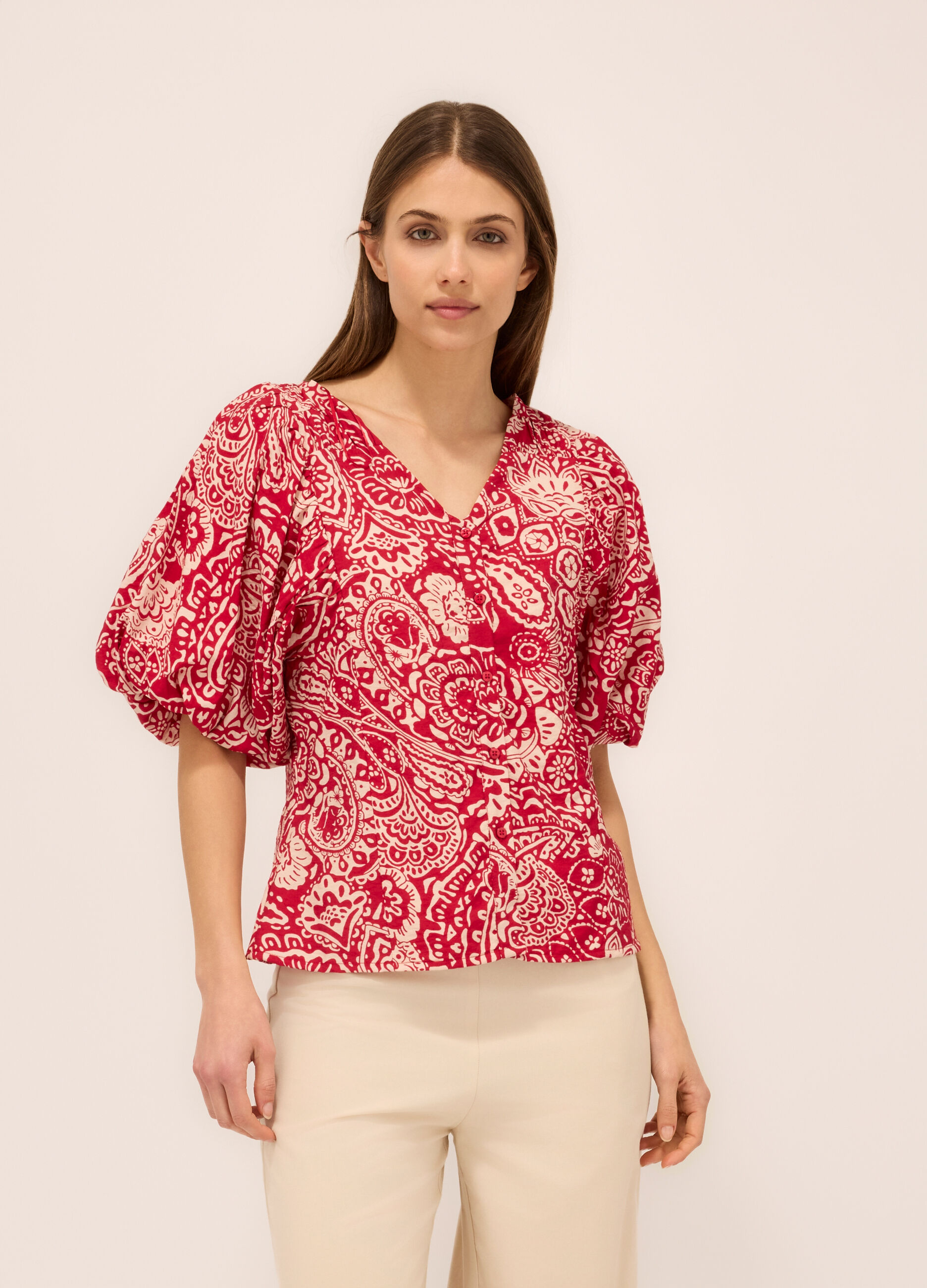 Camicia in misto viscosa donna_0