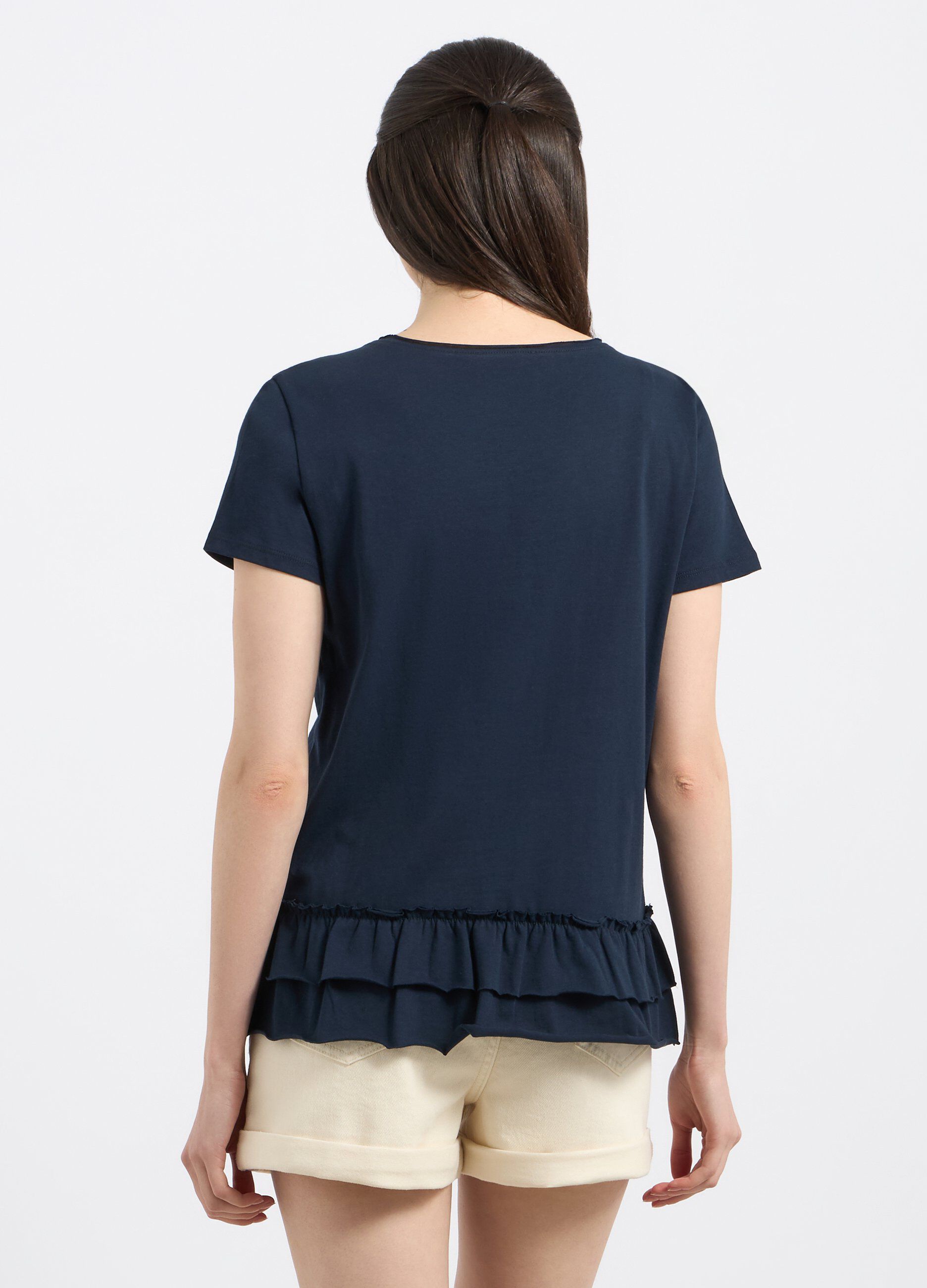T-shirt in jersey di puro cotone donna_1