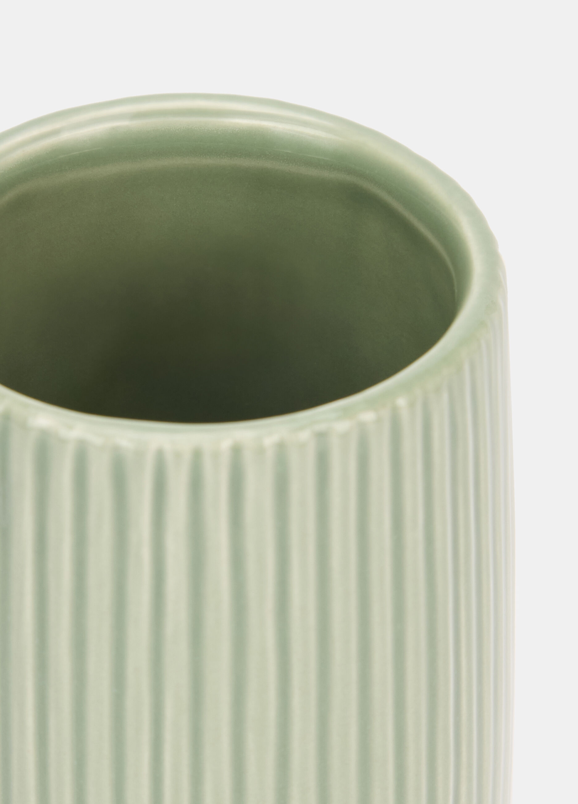 Portaspazzolini in ceramica scanalata_1