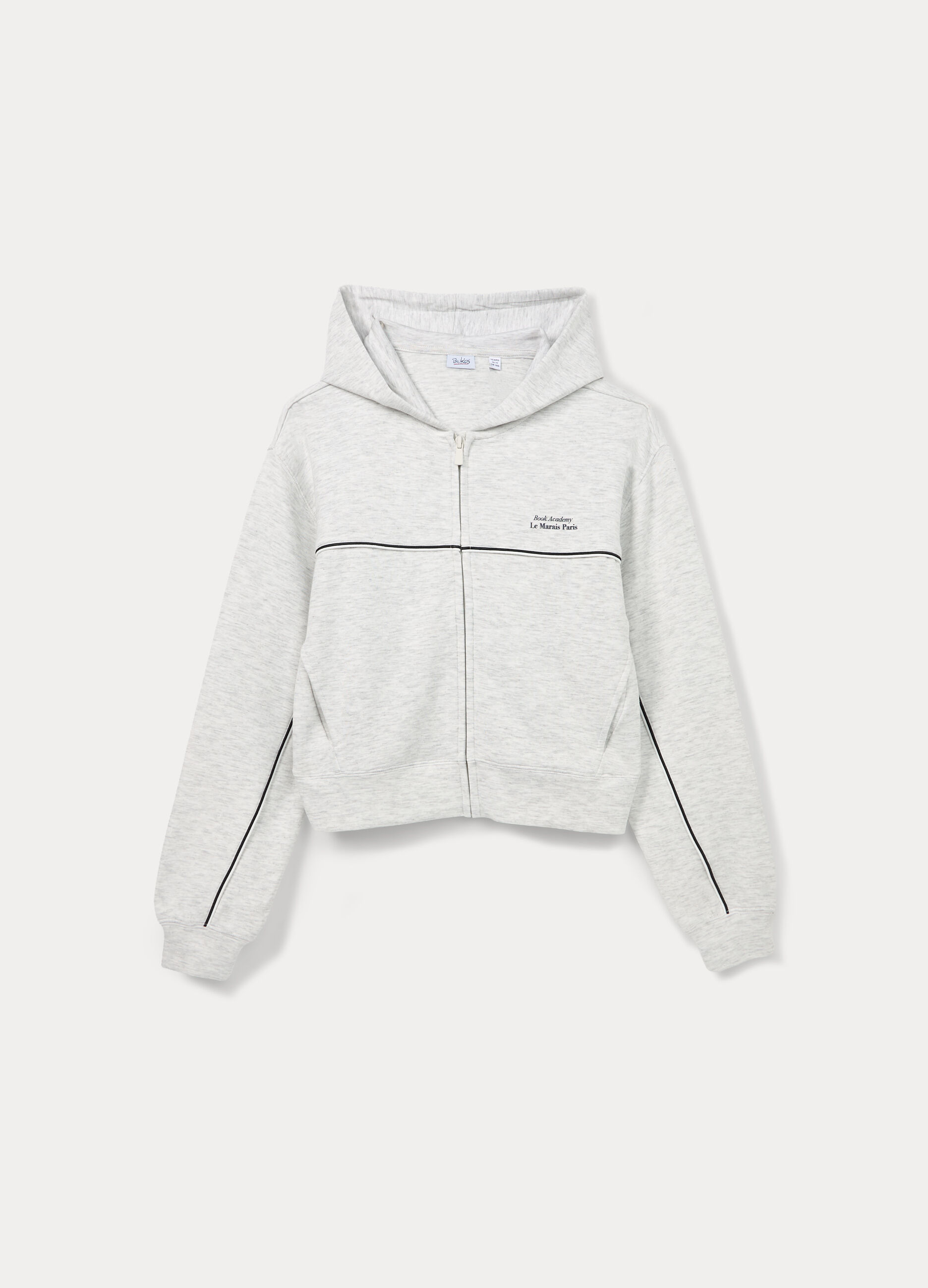 Felpa con cappuccio in viscosa stretch ragazza_0