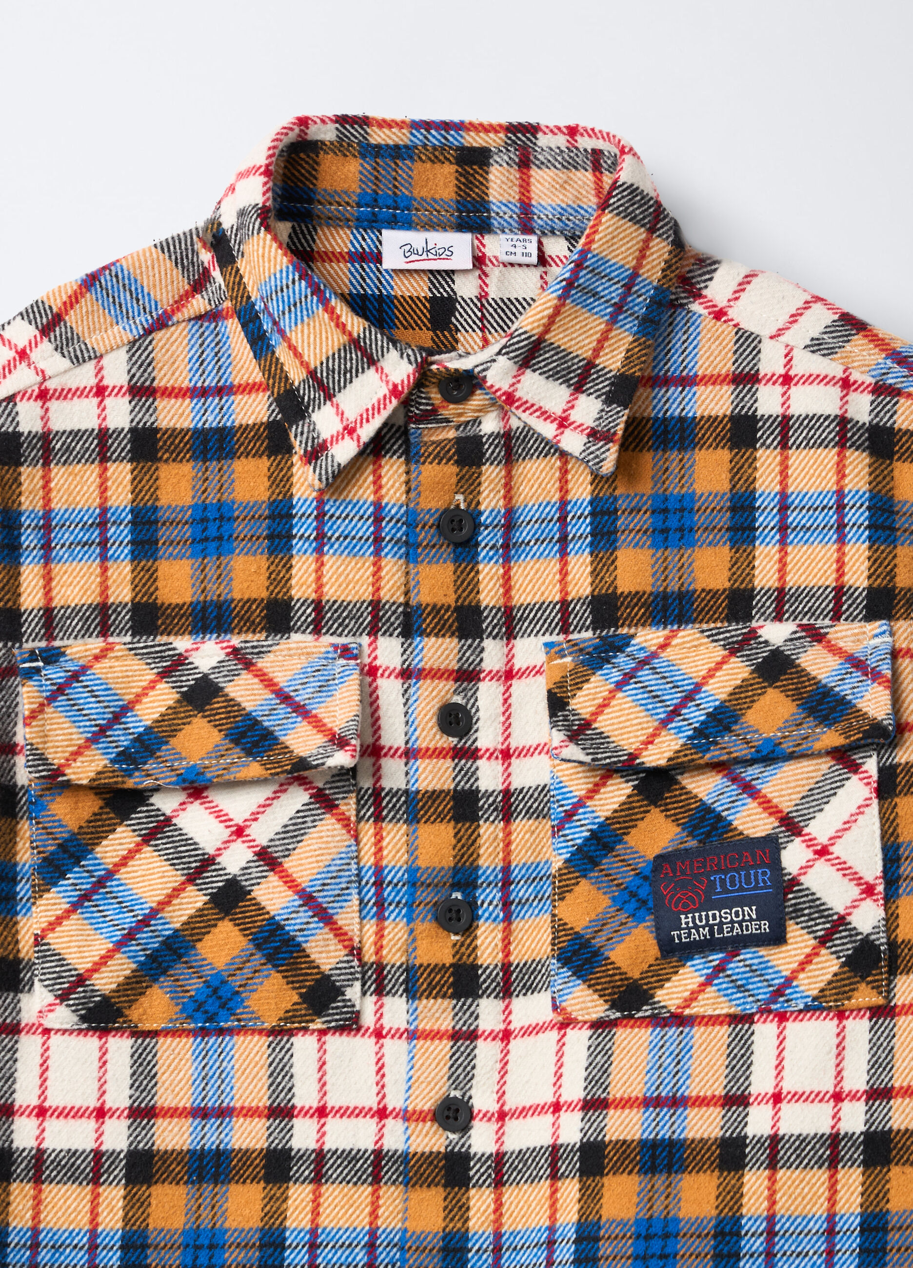 Camicia in flanella misto cotone Fit Regular bambino_2