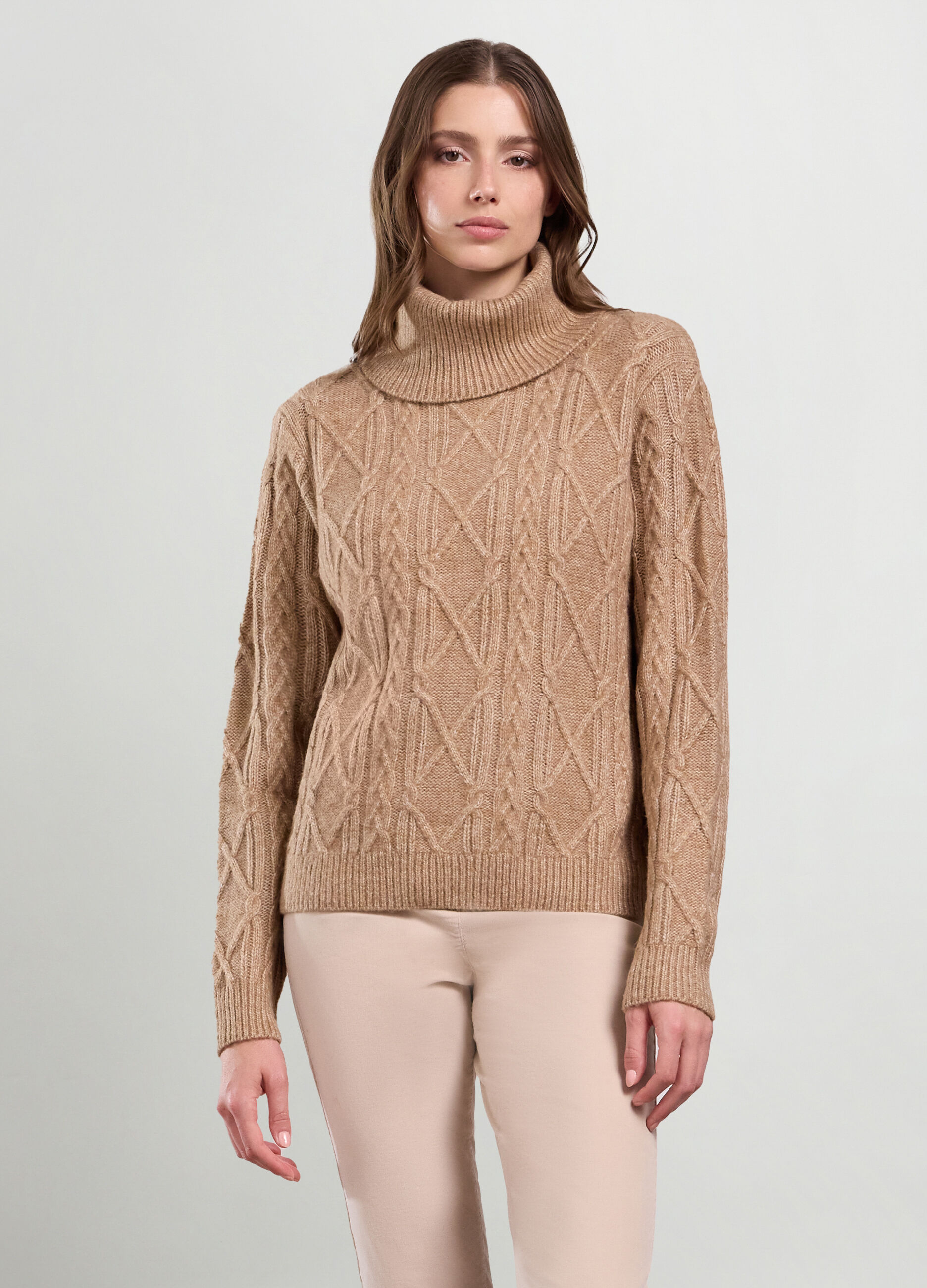 Pullover a collo alto donna_0