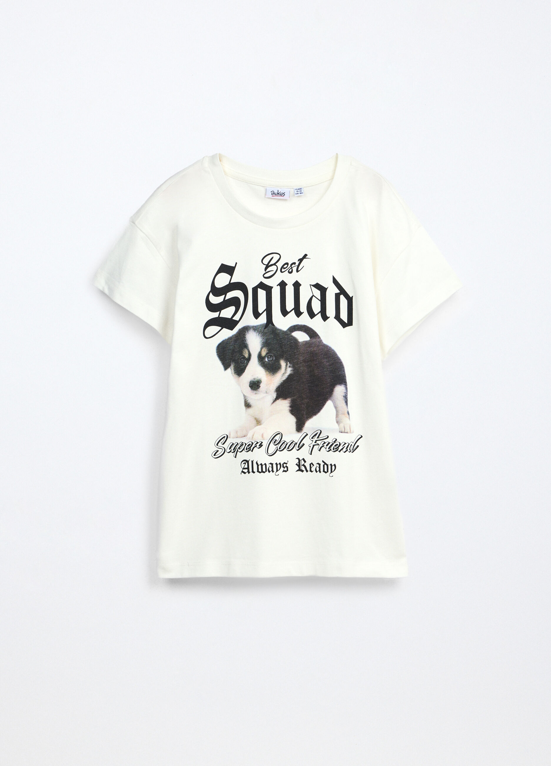 T-shirt in jersey di puro cotone ragazza_0