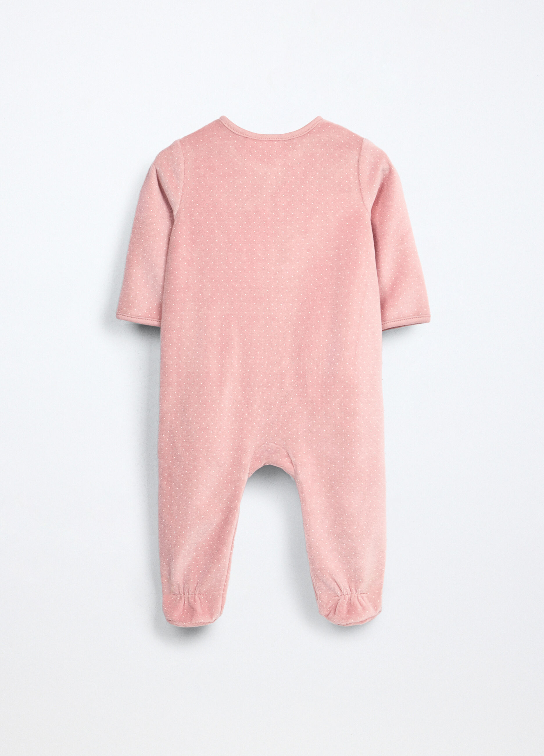 Tutina misto cotone velours neonata_1