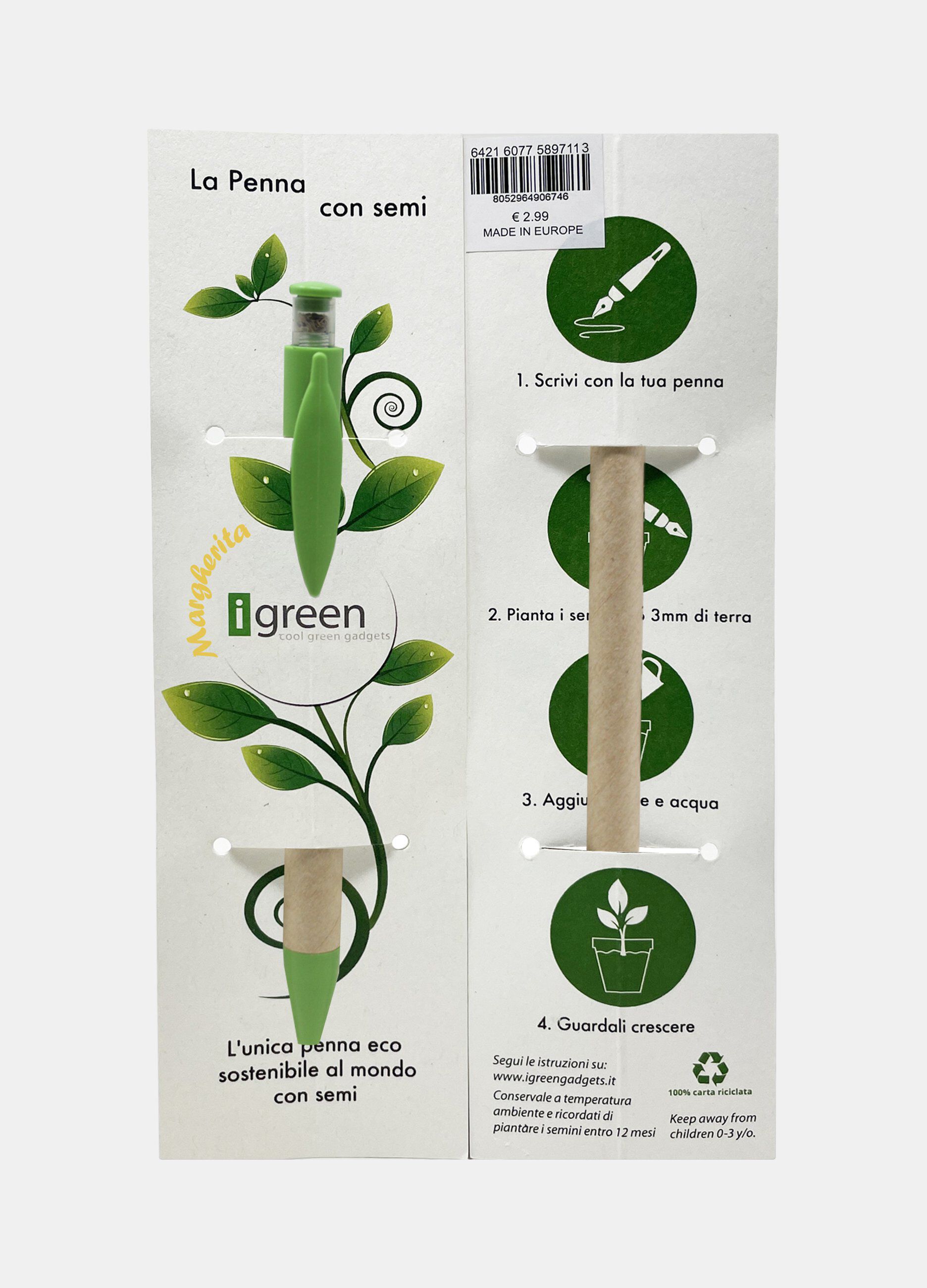Penna I green ecosostenibile con semi Made in Italy_0