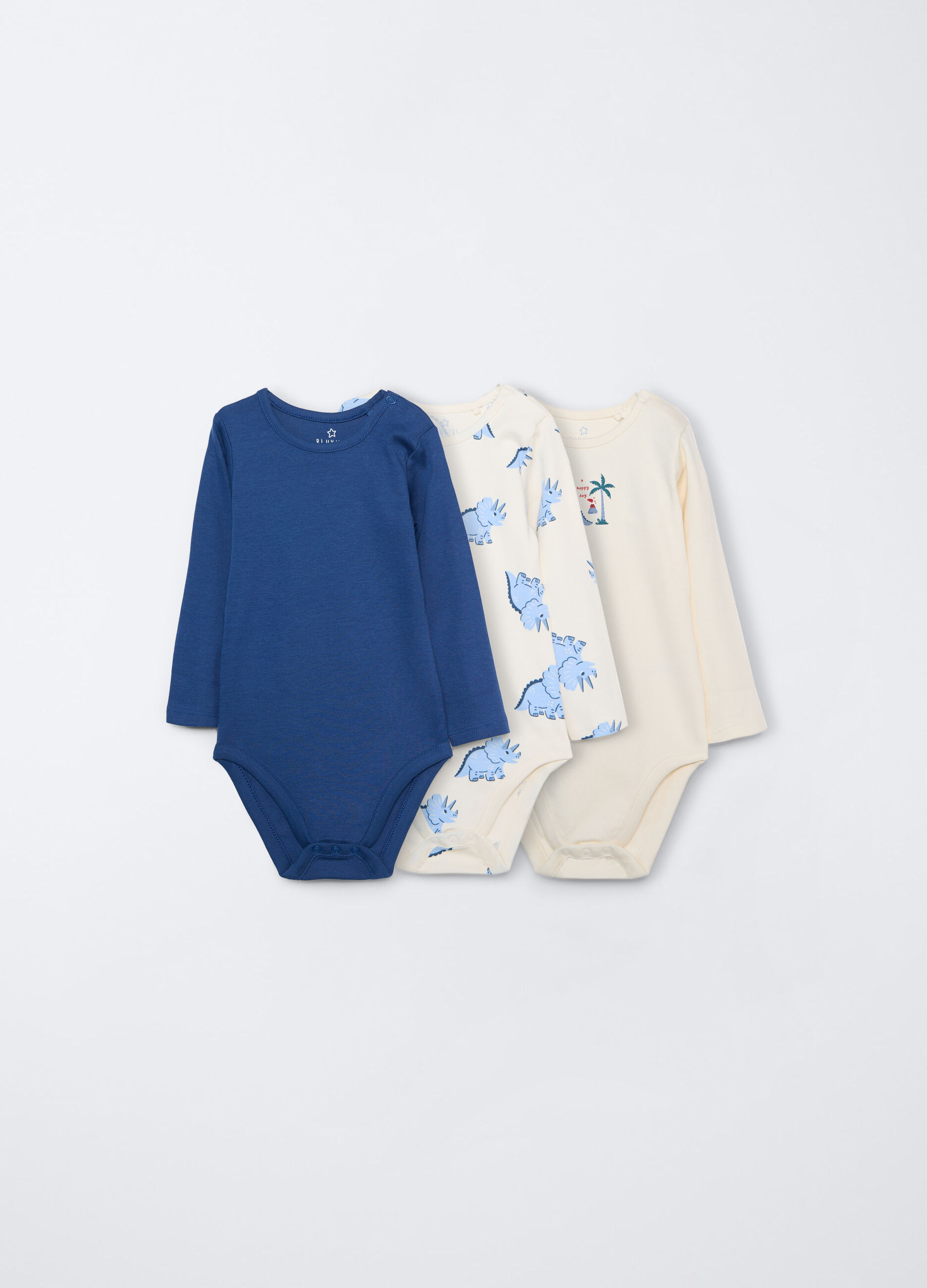Pack 3 body in interlock di puro cotone _0