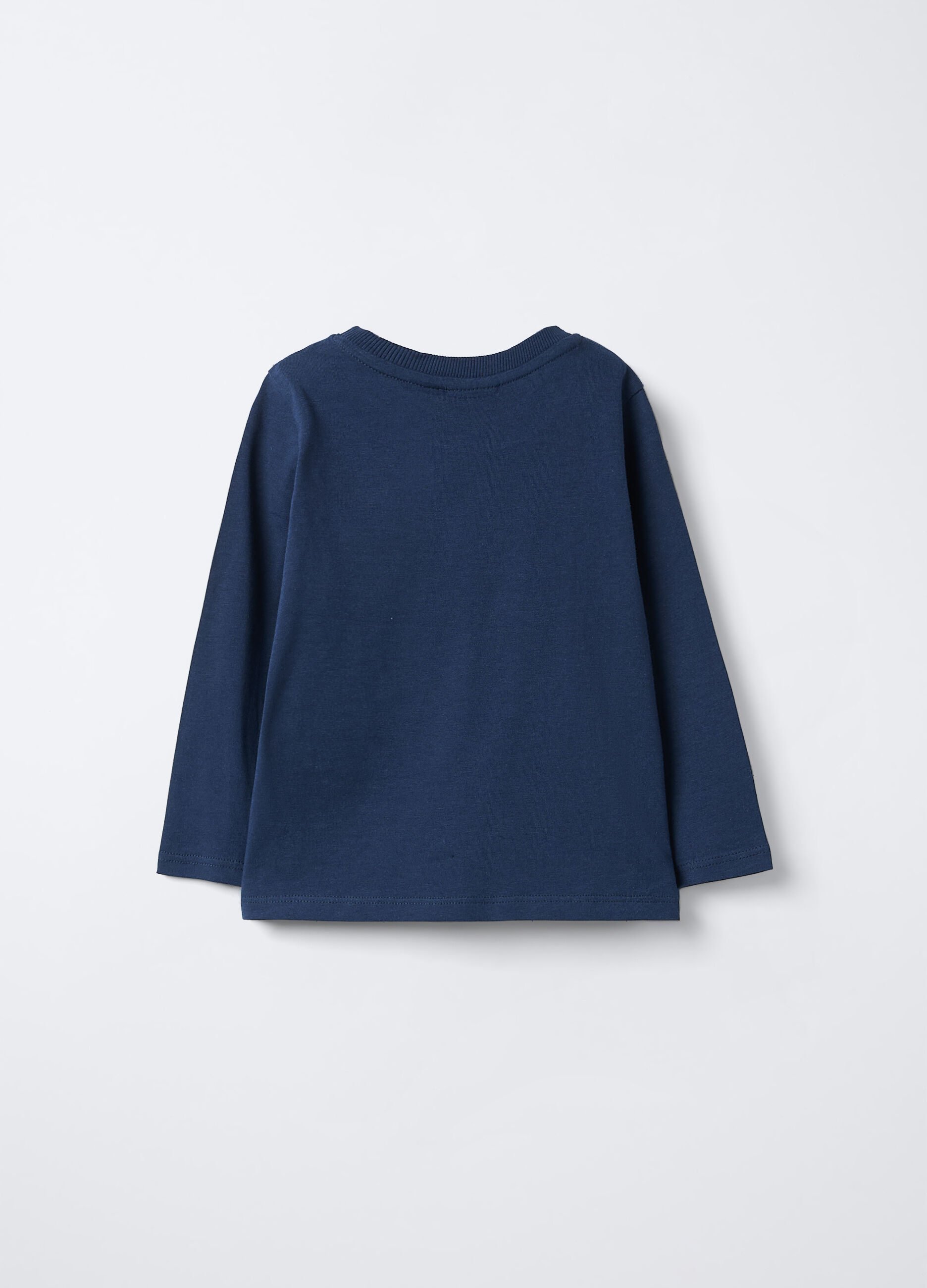 T-shirt girocollo in jersey di puro cotone bimba_1