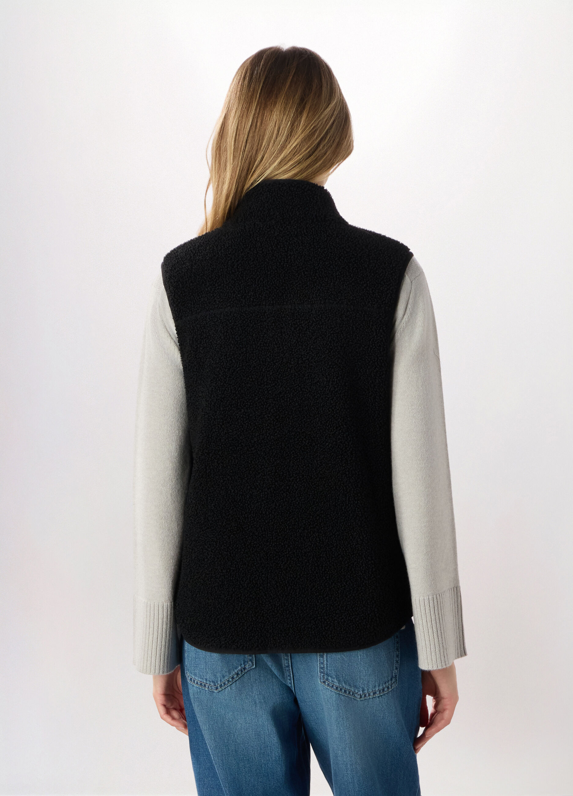 Gilet in sherpa donna_1