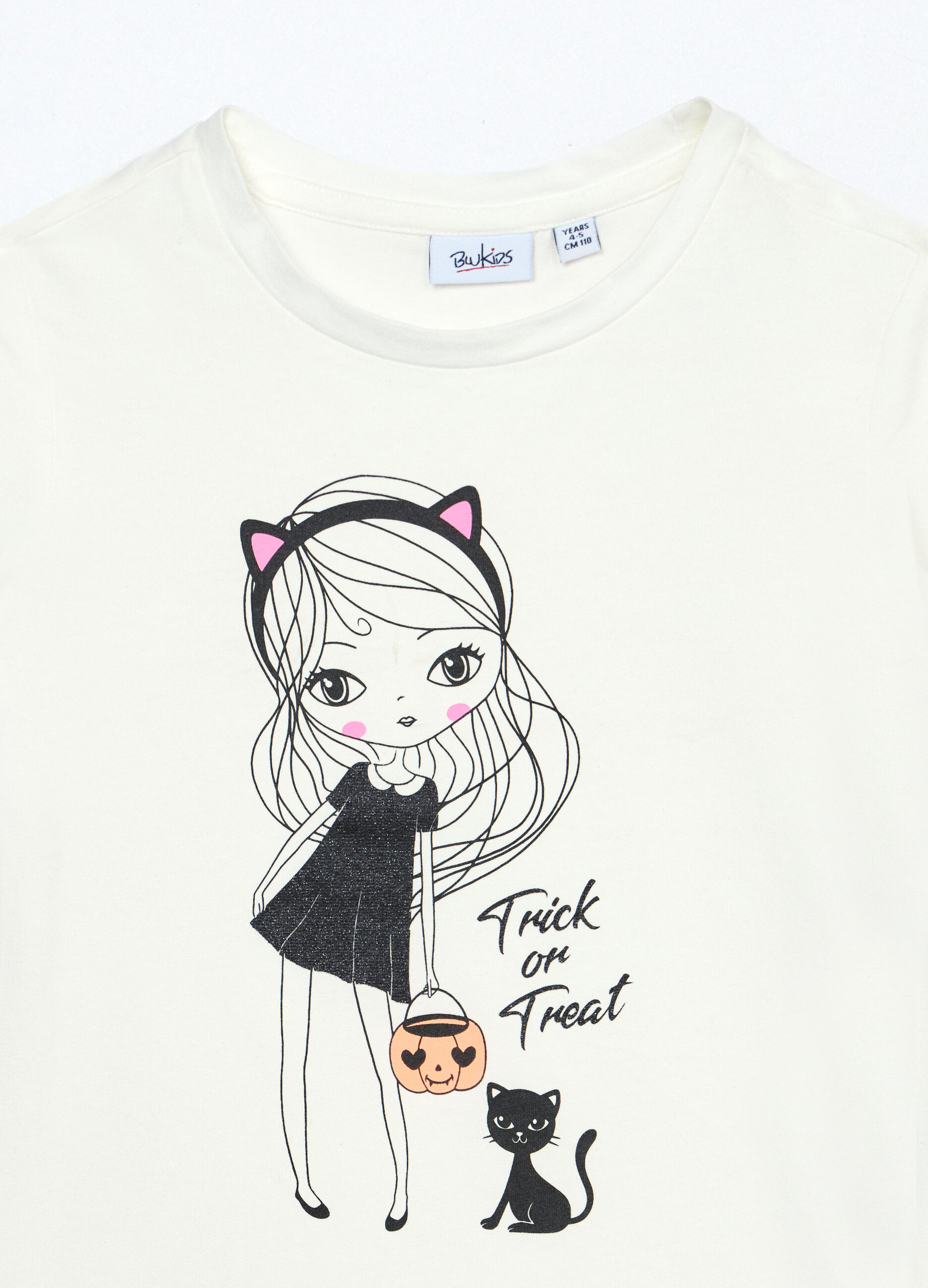 T-shirt in jersey di cotone stretch bambina_2