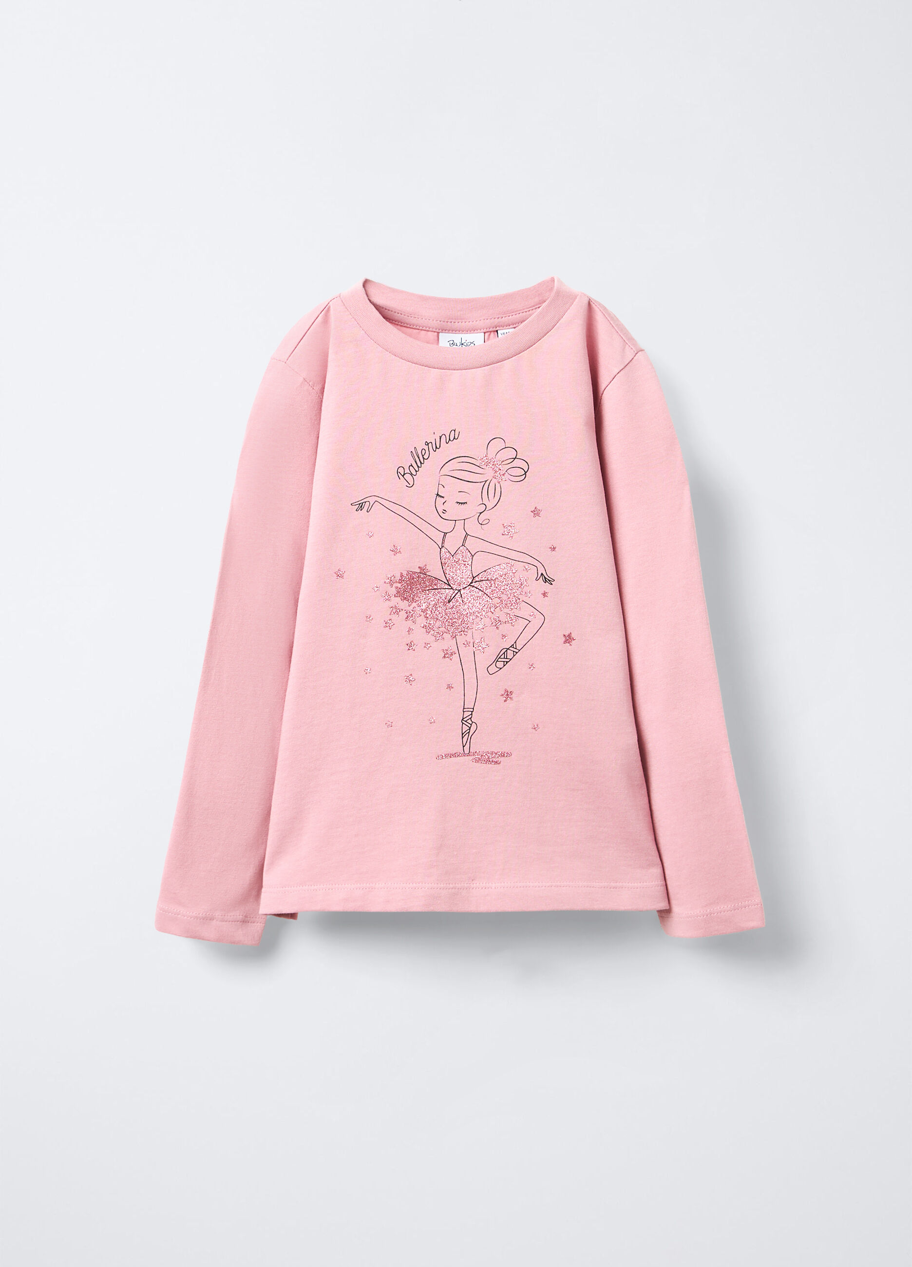 T-shirt in jersey di puro cotone bambina_0