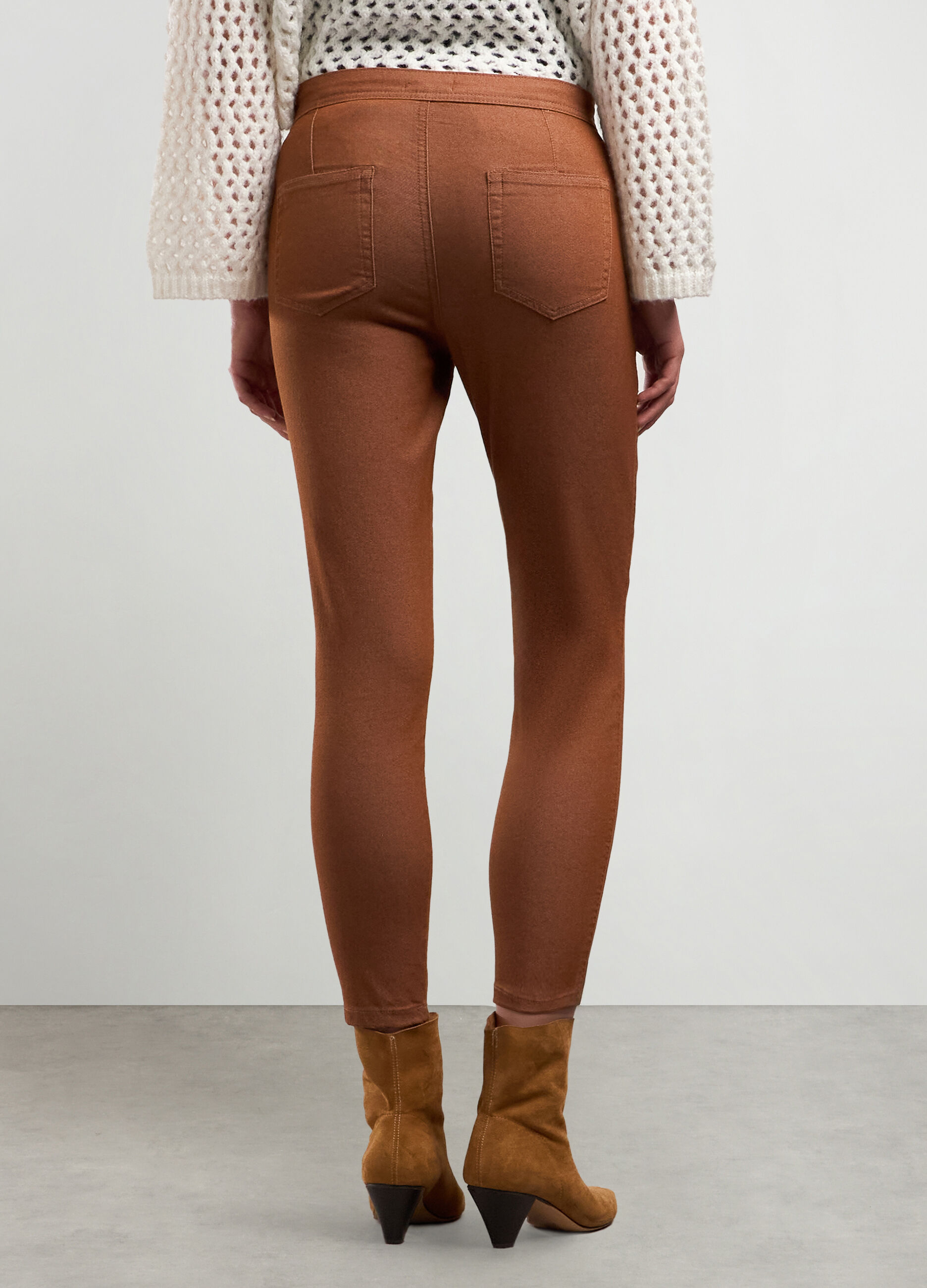 Treggings in misto cotone stretch donna_1