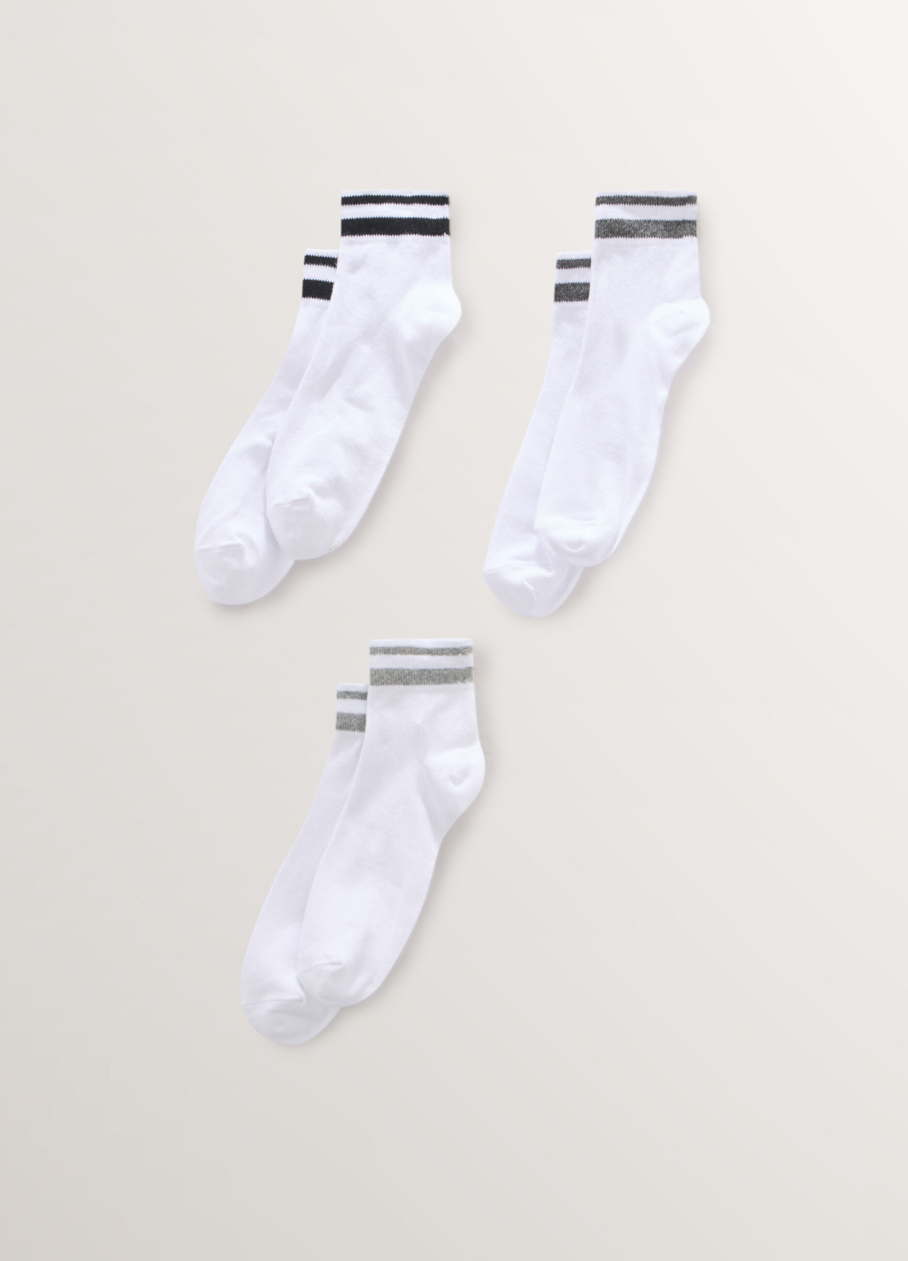 3 pack calzini sportivi in cotone stretch uomo