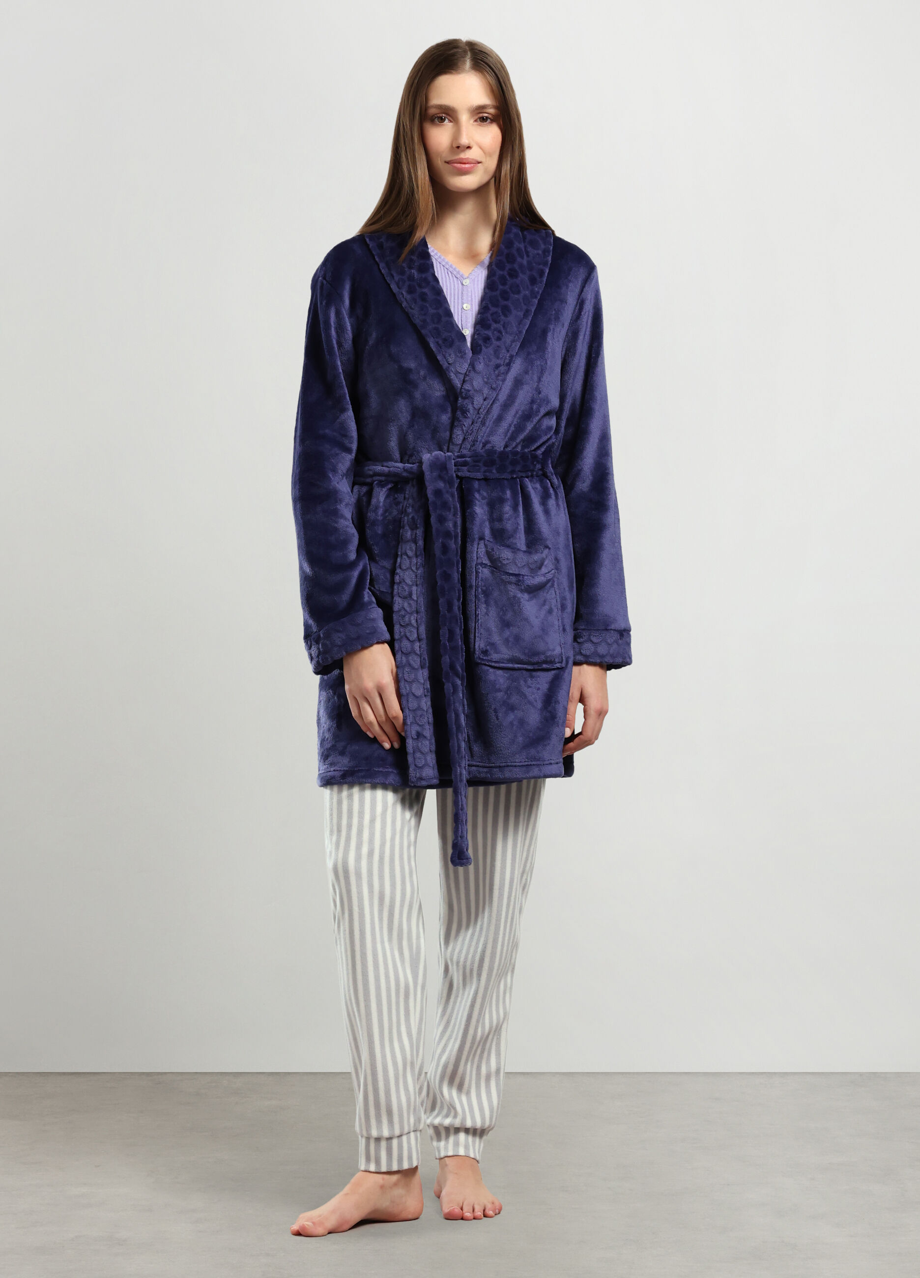 Vestaglia in coral fleece donna_0