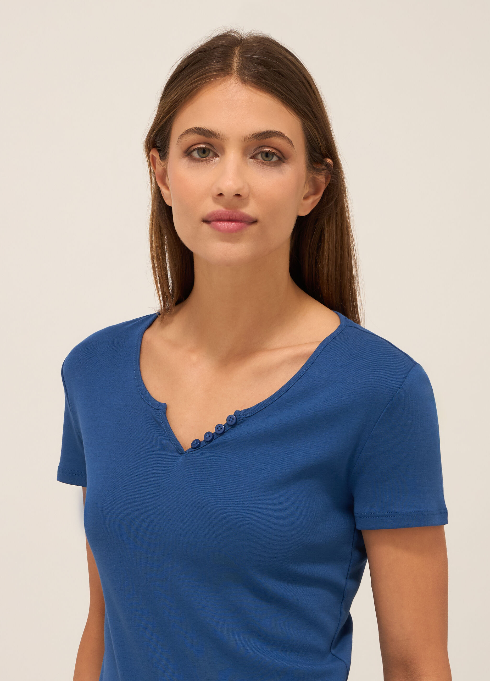 T-shirt in puro cotone donna_2