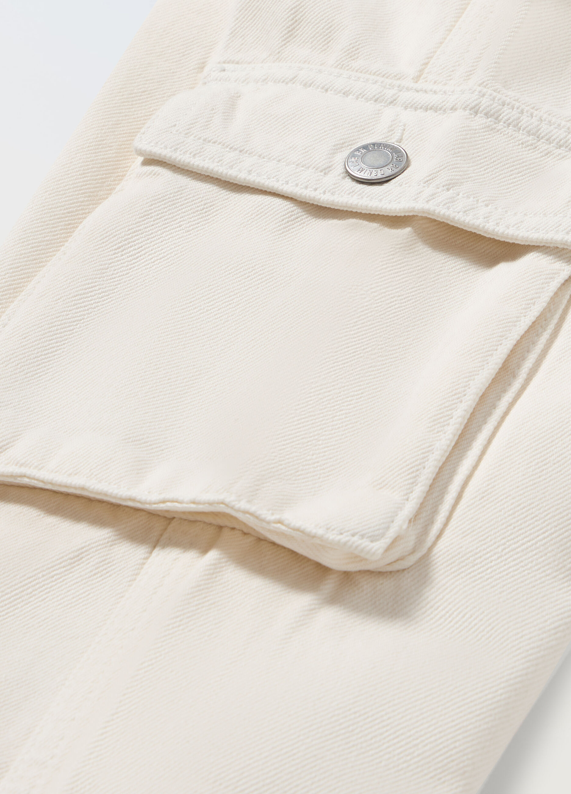 Denim cargo wide leg ragazza_1