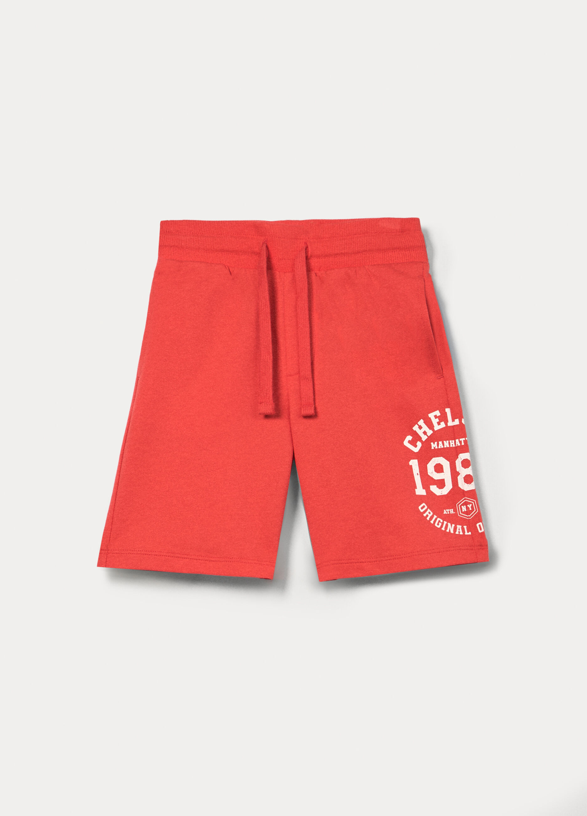Bermuda in french terry di puro cotone bambino_0