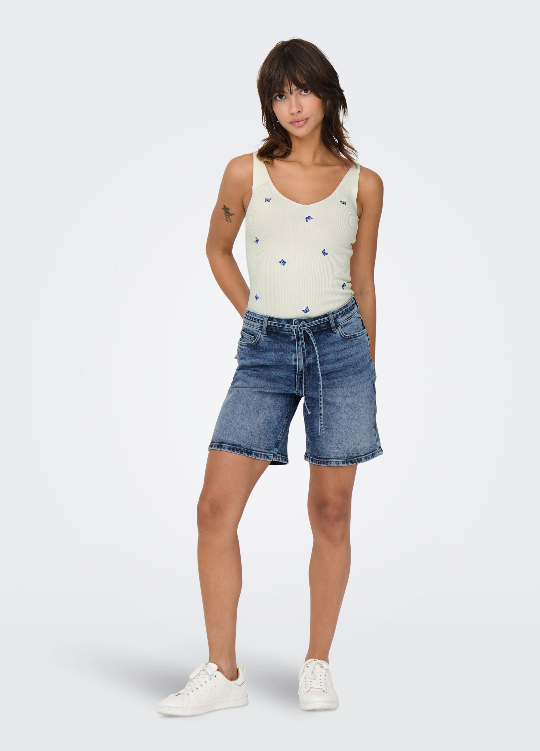 Shorts in denim donna_0