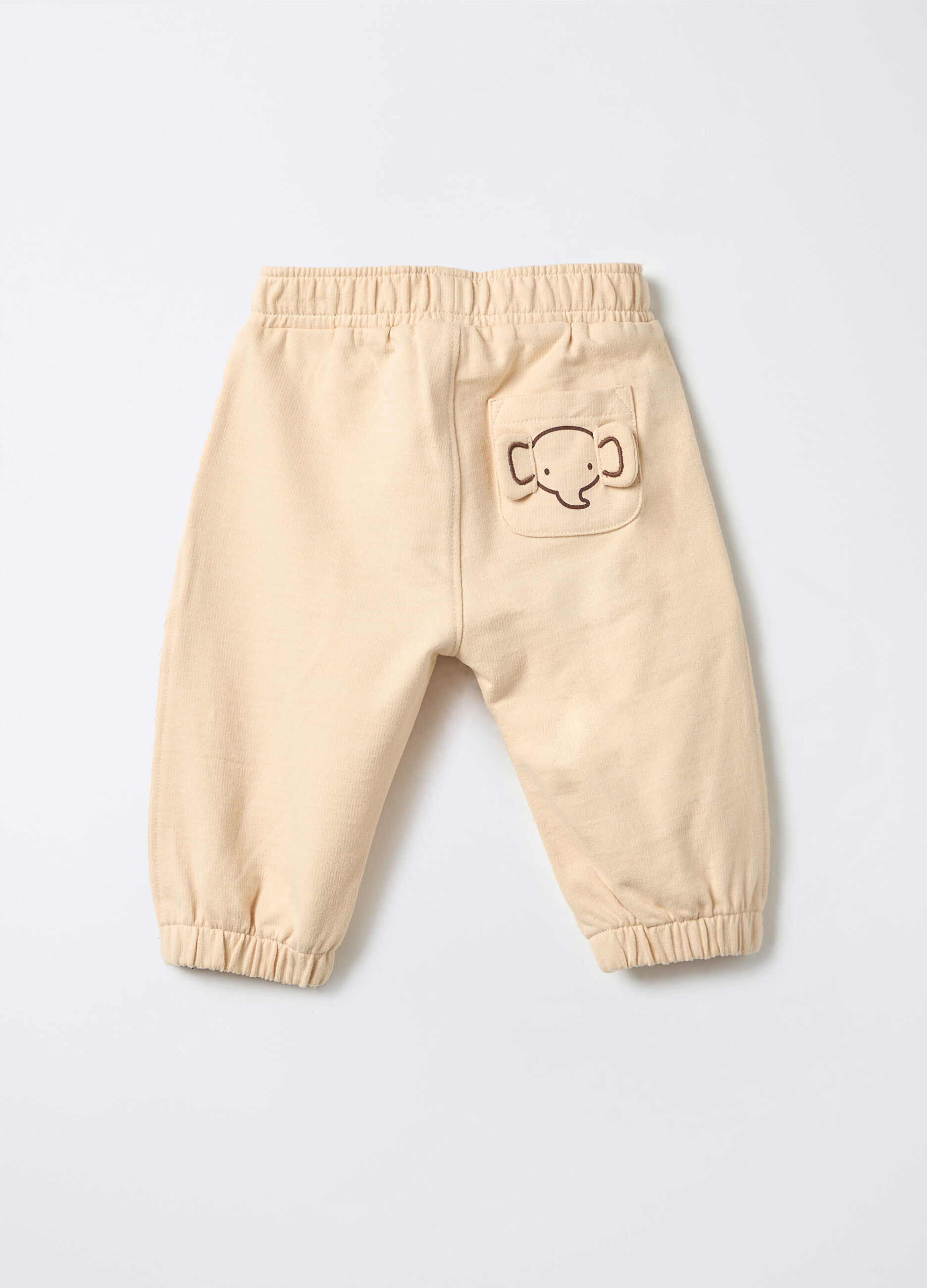 Jogger in puro cotone garzato Fit Regular neonato_1