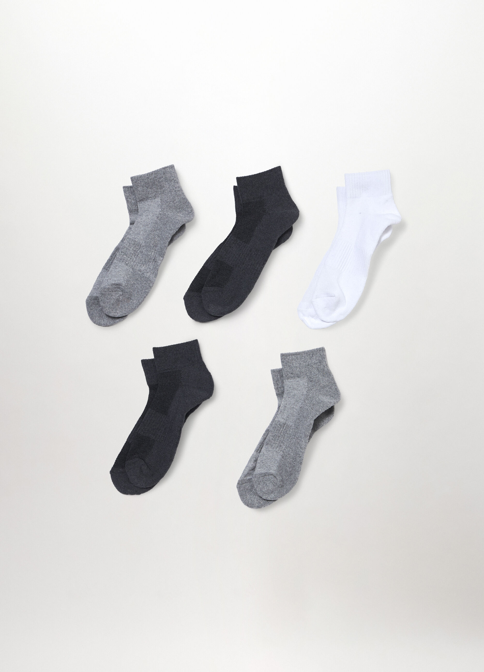 5 pack calzini alla caviglia in cotone stretch uomo_0
