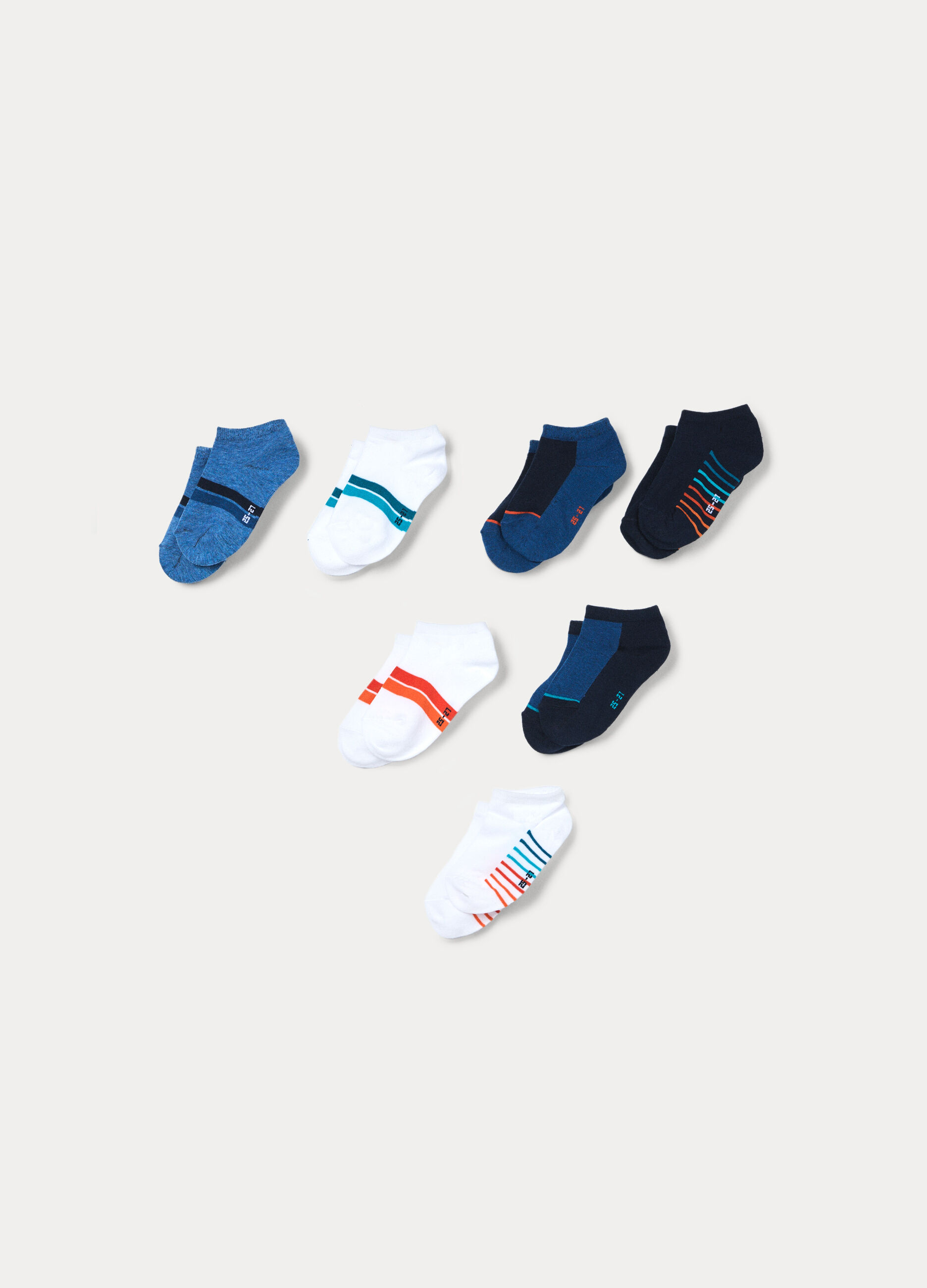 Pack 7 calze extra corte in cotone stretch _0