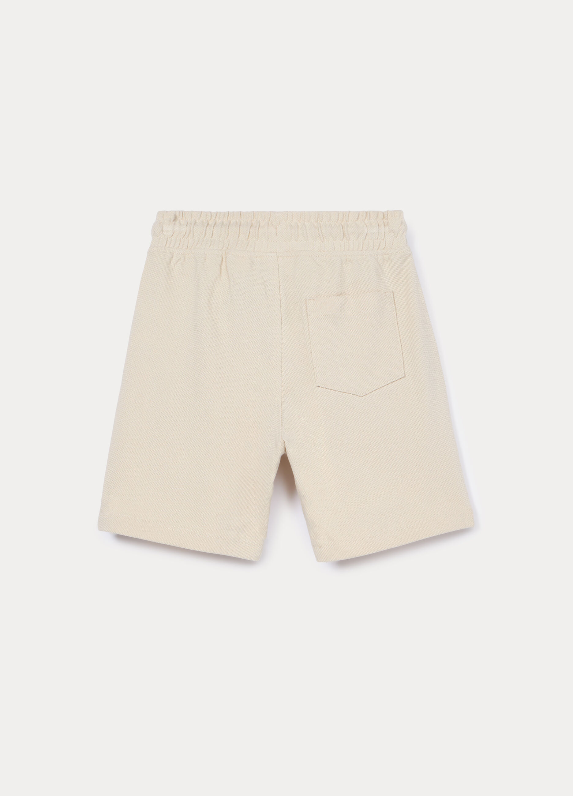 Shorts in puro cotone Piquet bambino_1