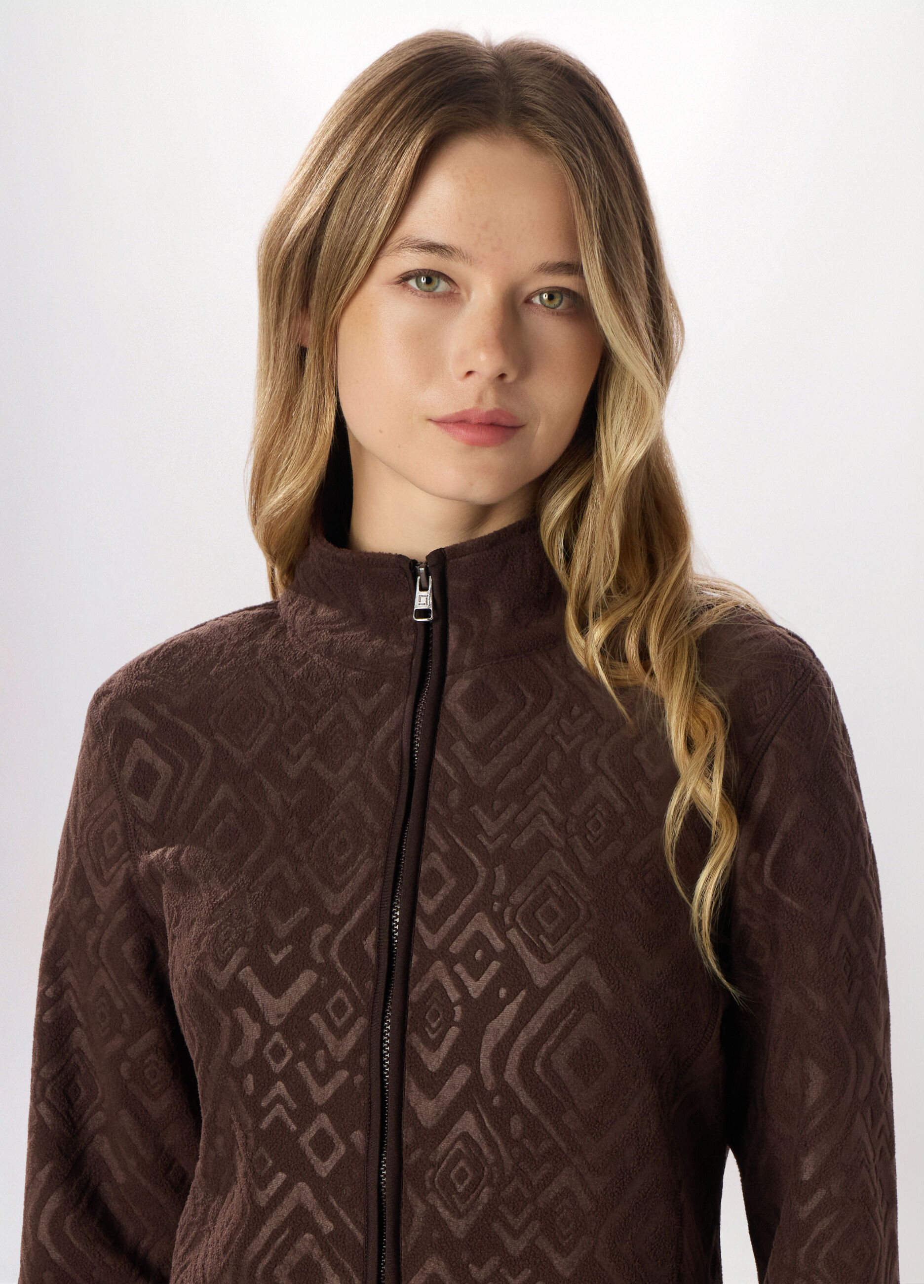 Felpa full zip in pile donna Holistic fitness_2