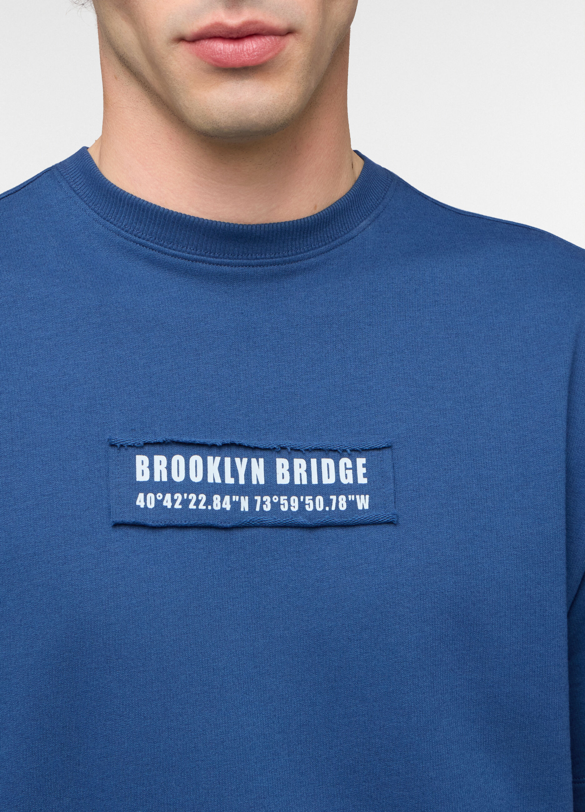 T-shirt Brooklyn in felpa misto cotone uomo_2