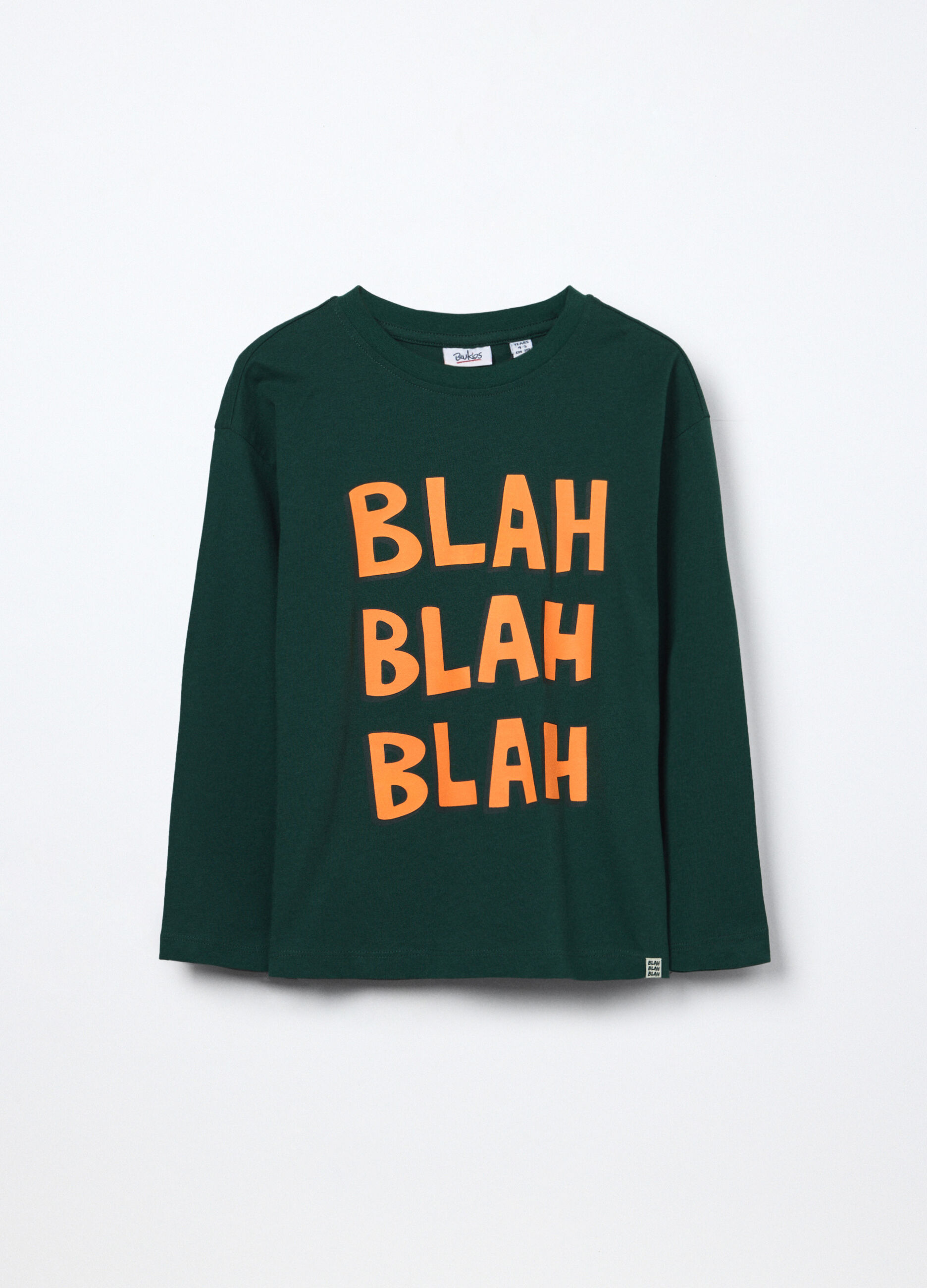 T-shirt a maniche lunghe in puro cotone bambino_0