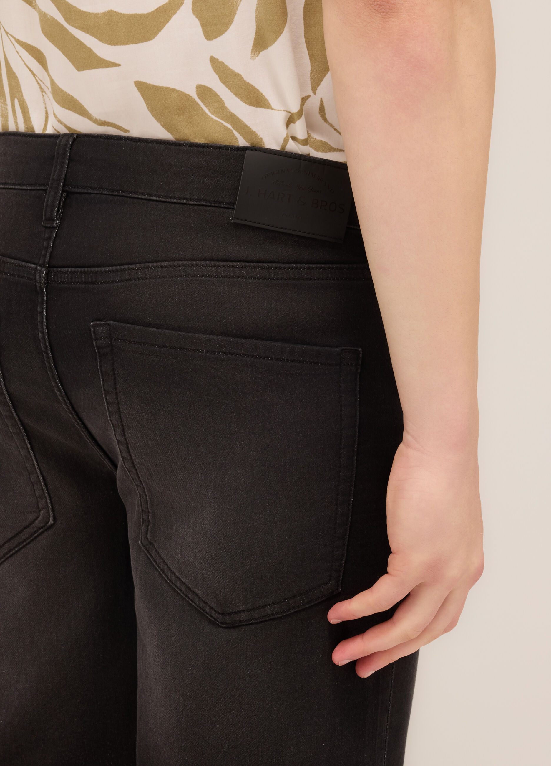 Bermuda regular fit in denim stretch uomo