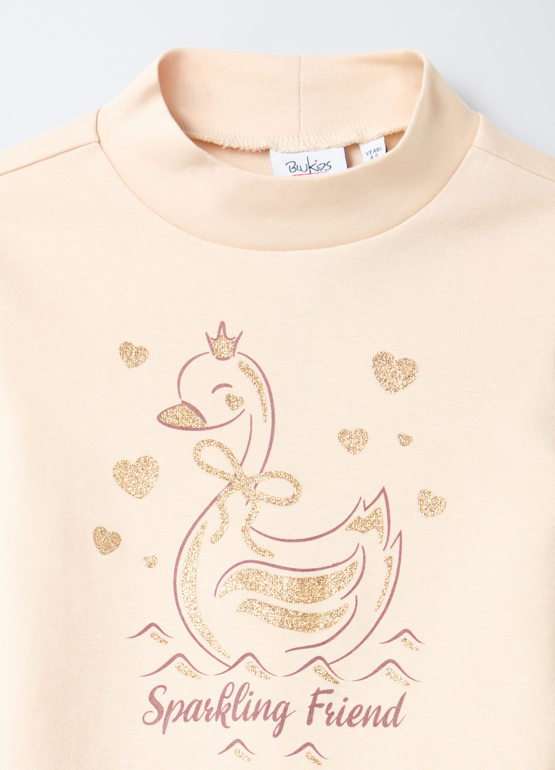 T-shirt in interlock di puro cotone bambina_2
