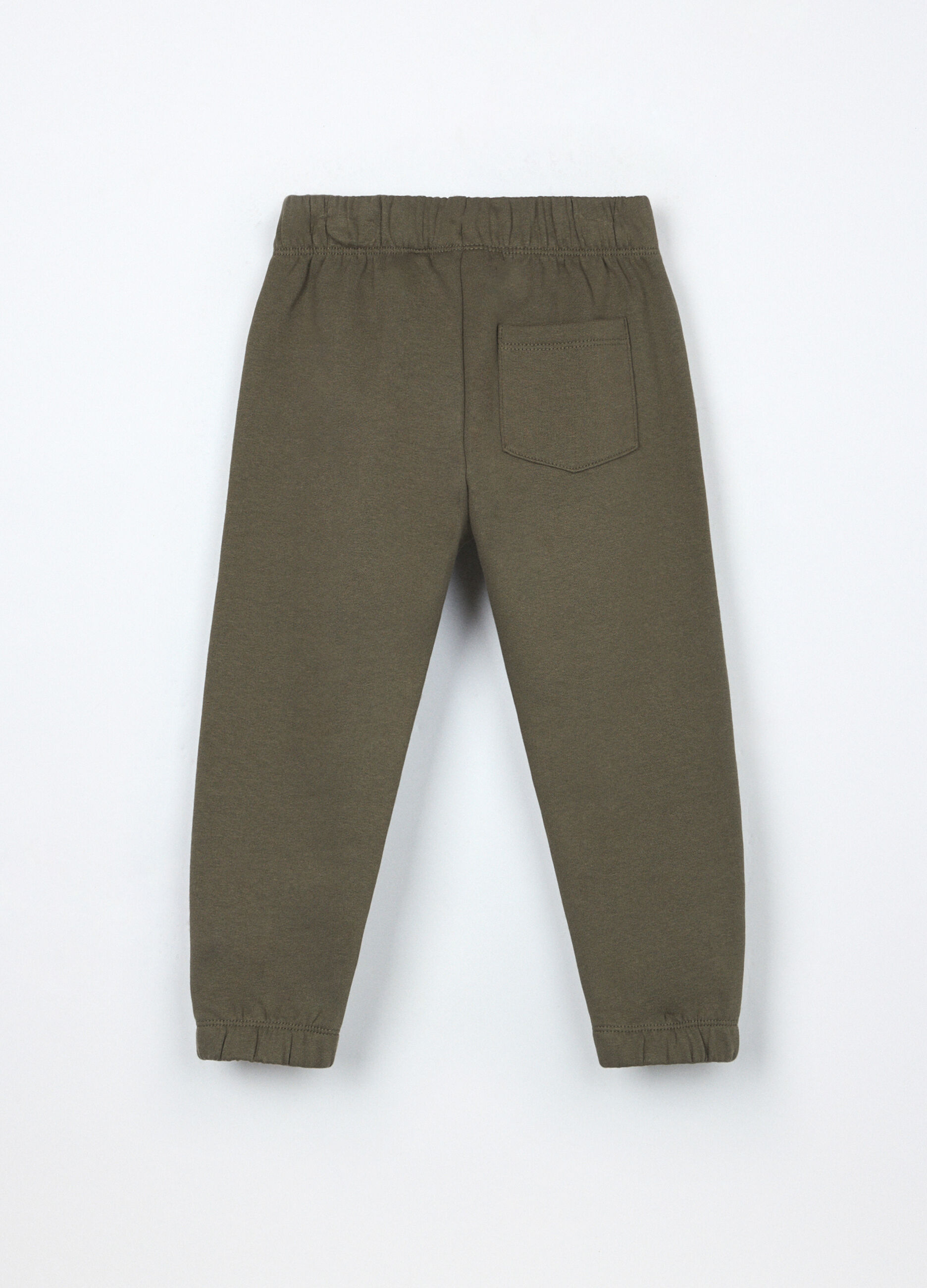 Joggers in puro cotone fleece neonato_1