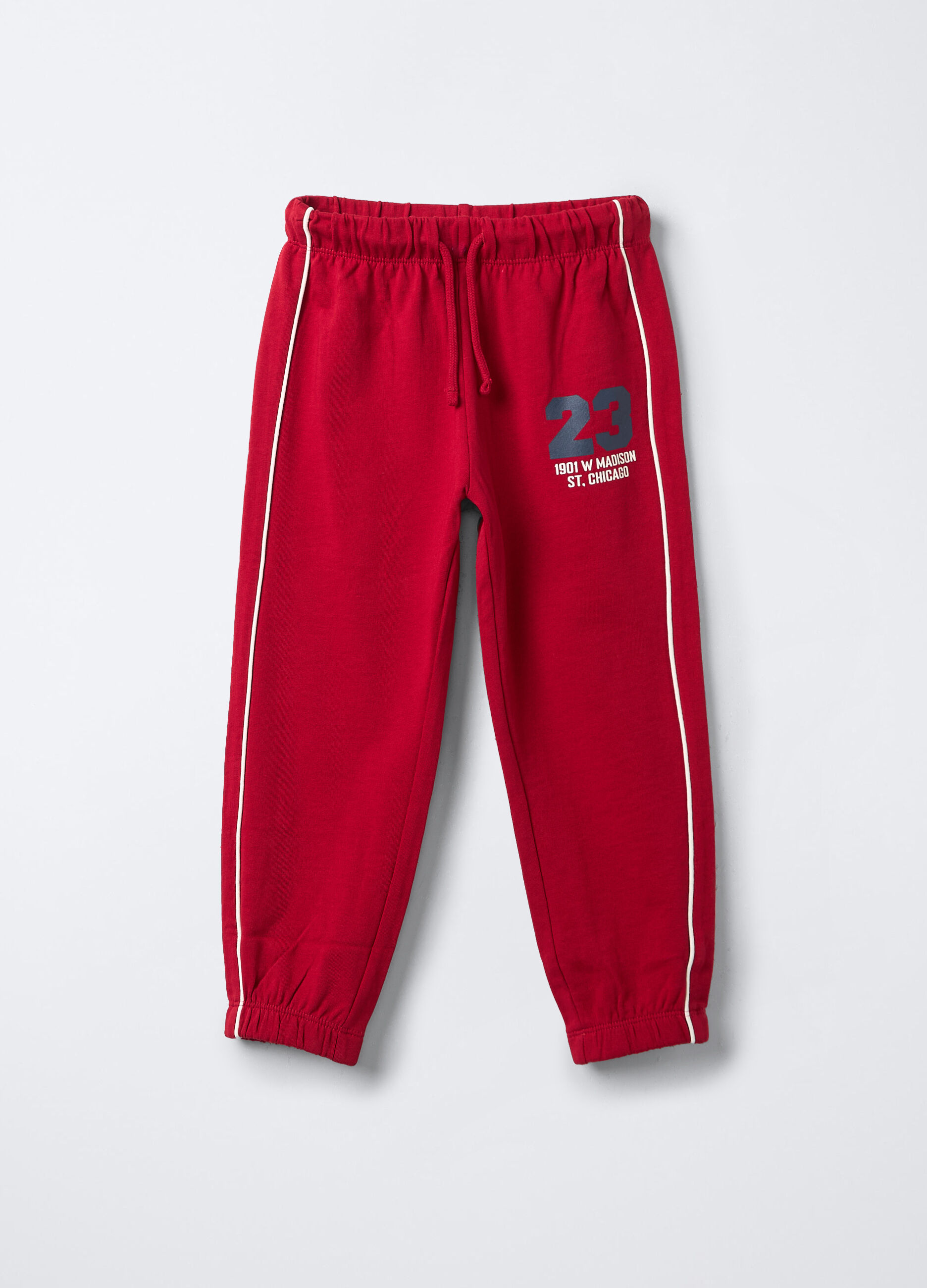 Jogger in puro cotone garzato Comfort Fit bambino_0