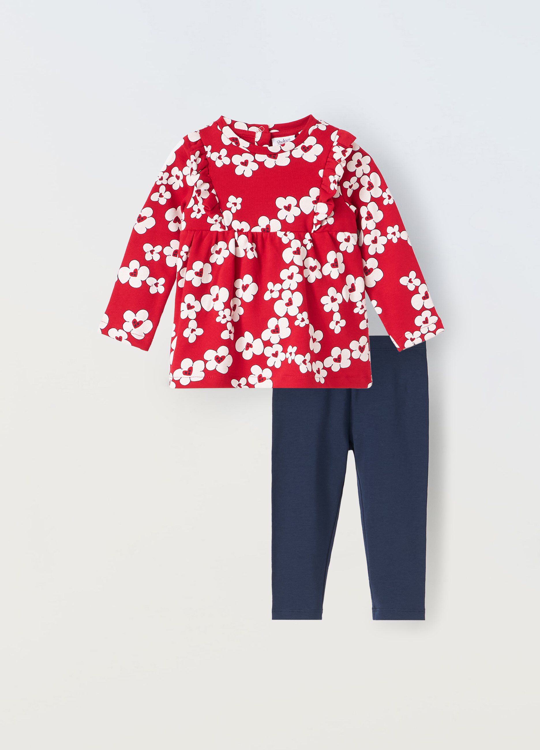 Jogging set in cotone stretch neonata_0