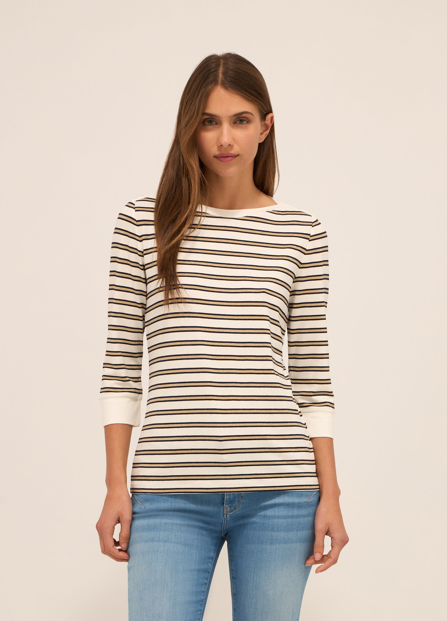 T-shirt in jersey di misto viscosa donna_0