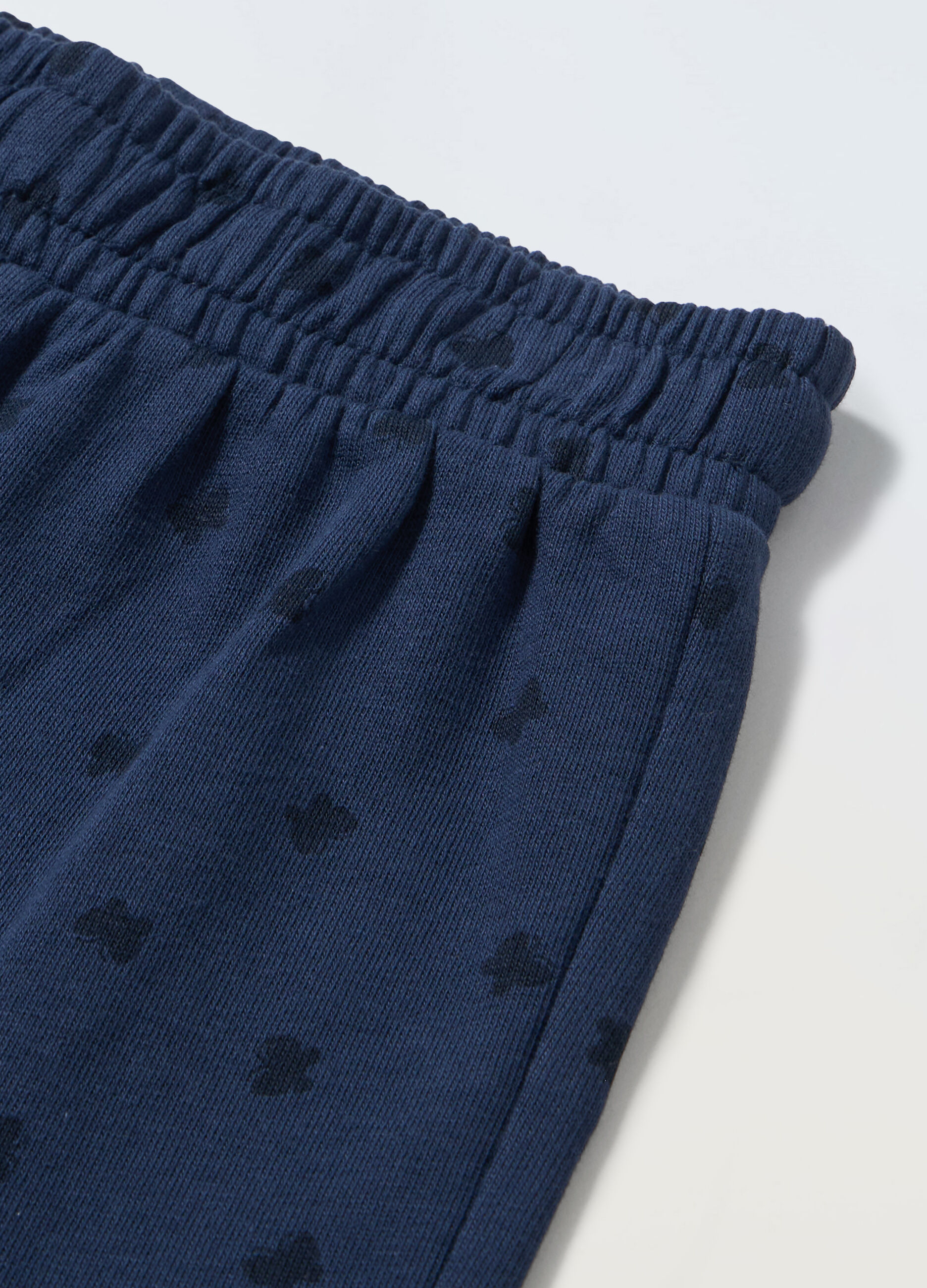 Joggers in french terry di puro cotone bambina_1