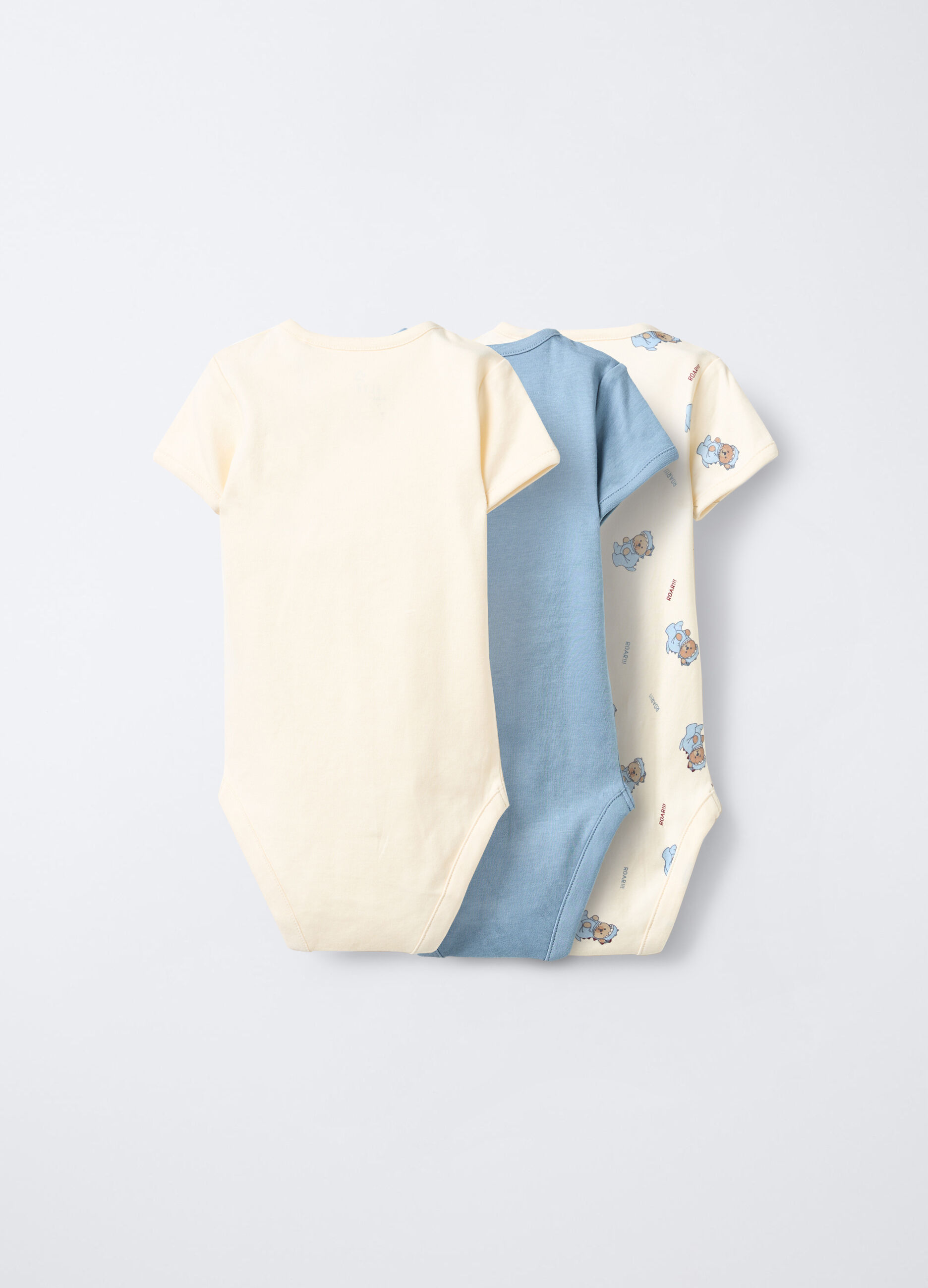 Pack 3 body in interlock di puro cotone neonato_1