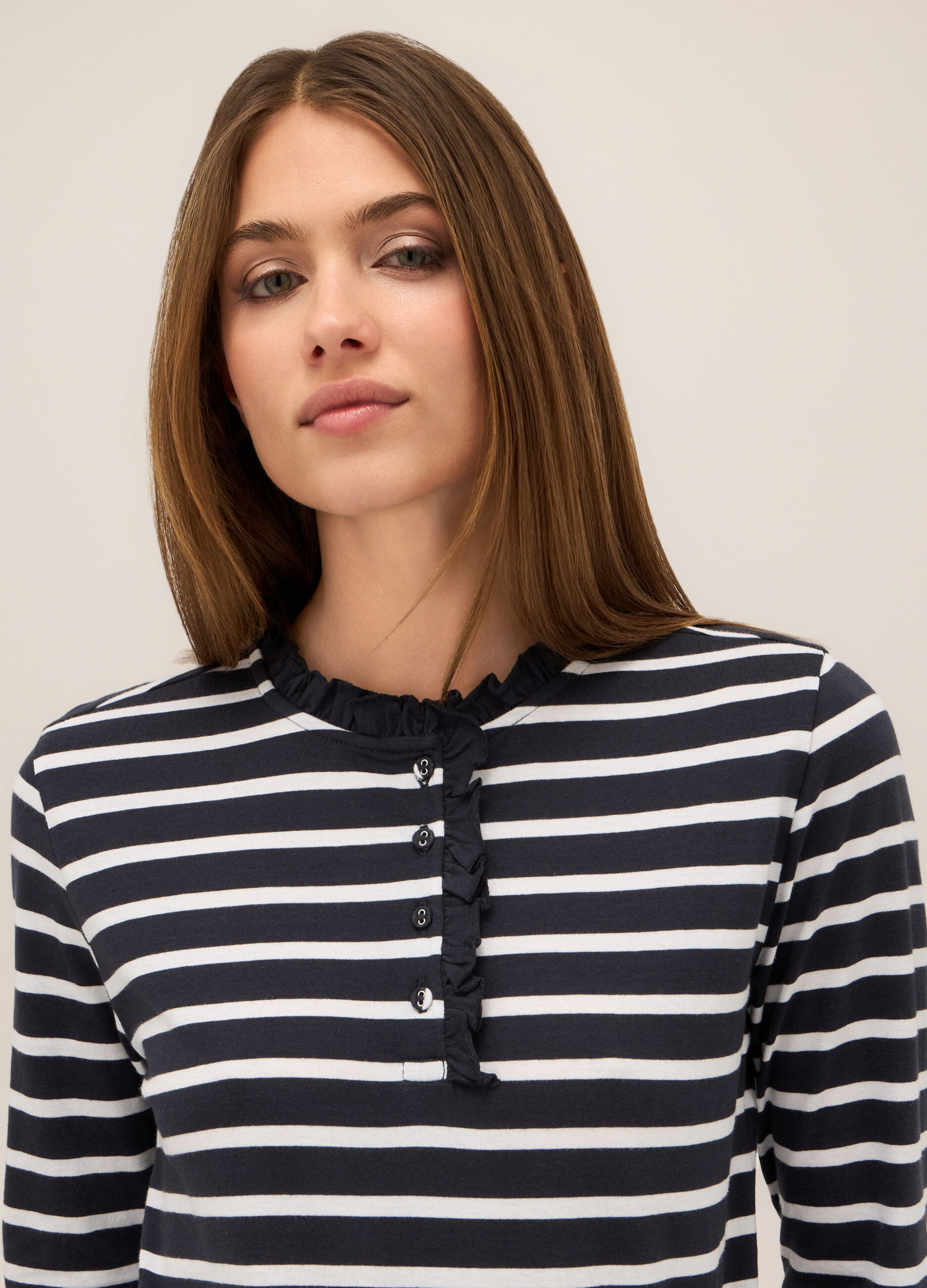 T-shirt in jersey di puro cotone donna_2