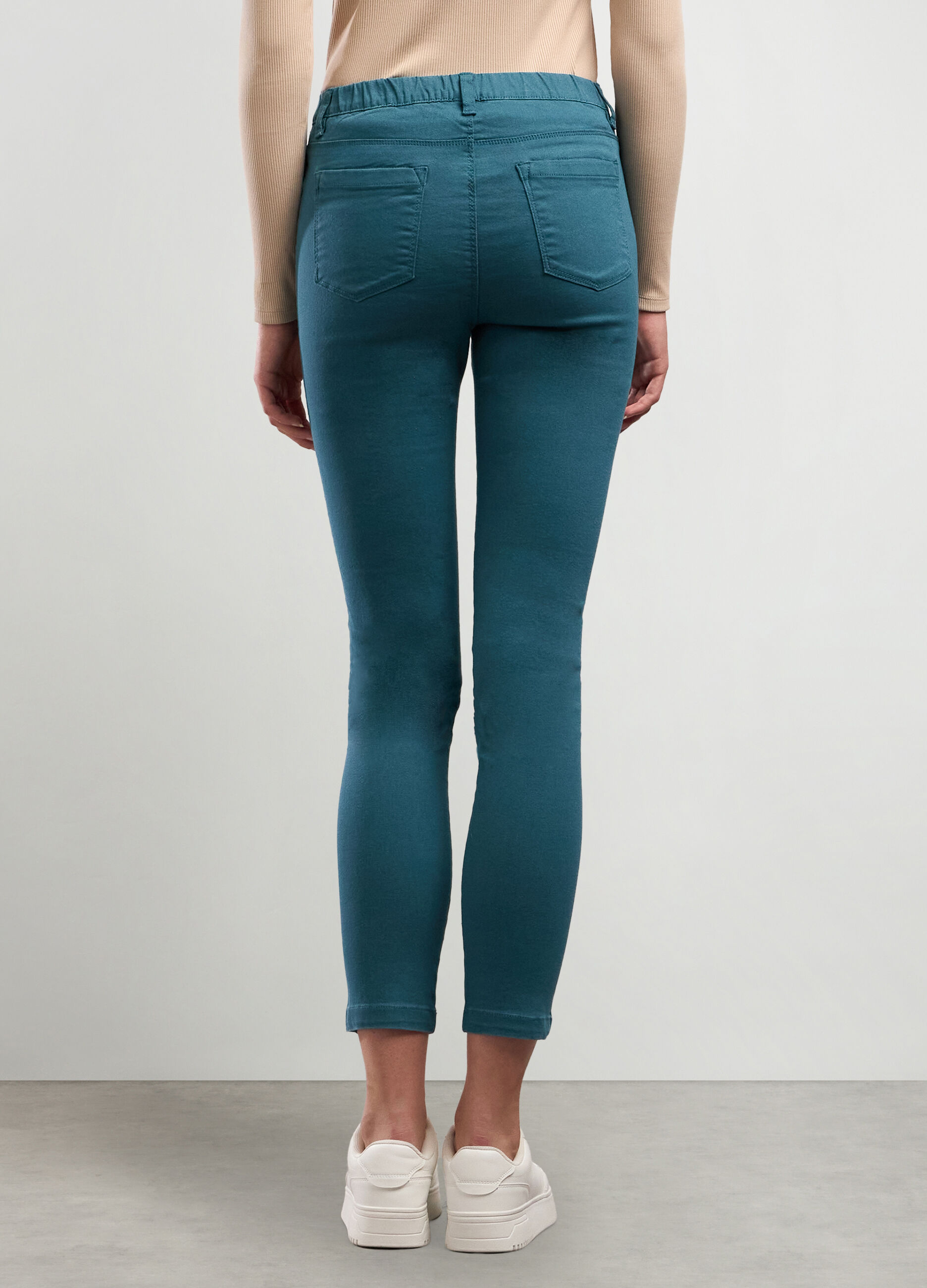 Jeggings in misto cotone stretch donna_1