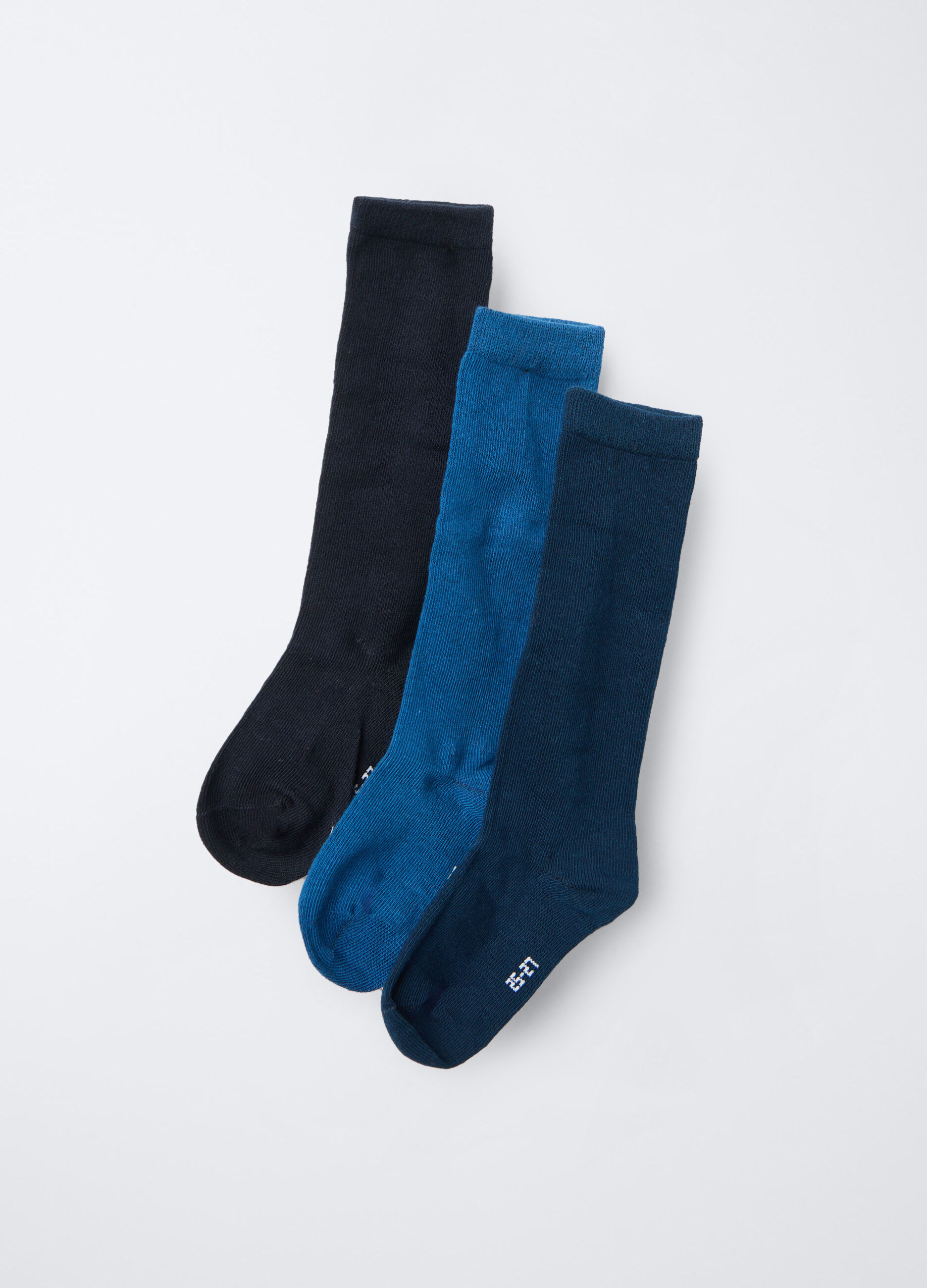 Pack 3 calze lunge in cotone stretch bambino_0