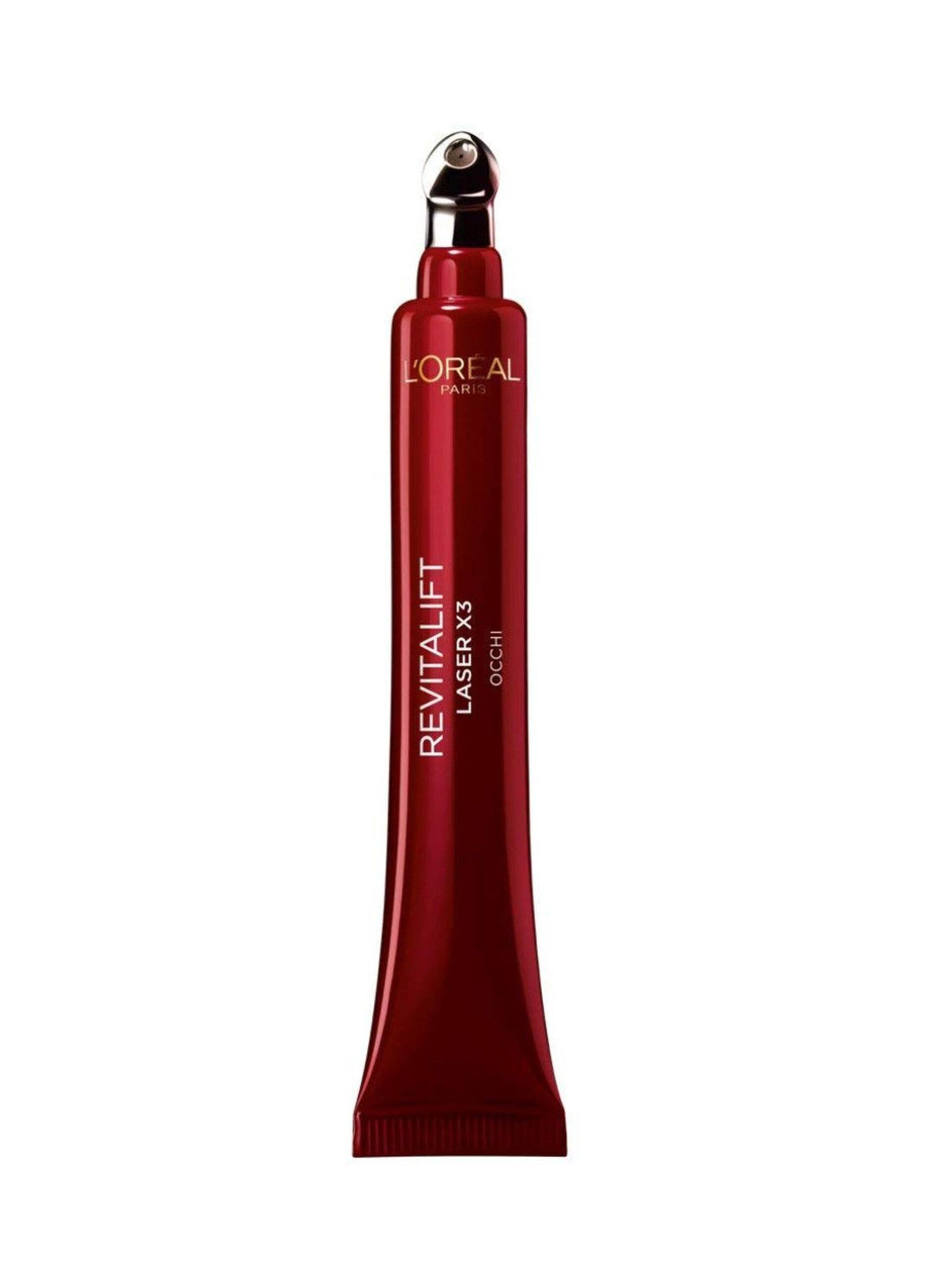 L'Oréal Paris Contorno Occhi Revitalift Laser X3, Azione Antirughe Anti-Età con Acido Ialuronico e Pro-Xylane, 15 ml.