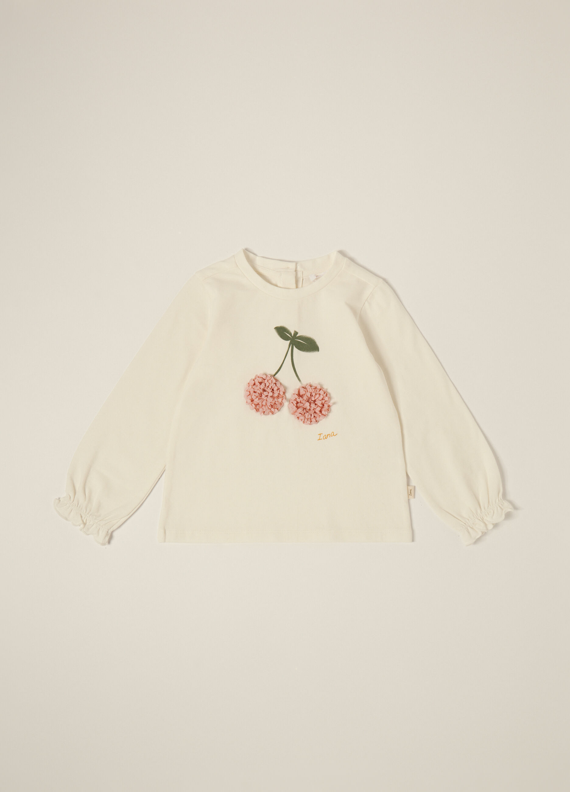 T-shirt in jersey di cotone stretch IANA neonata_0